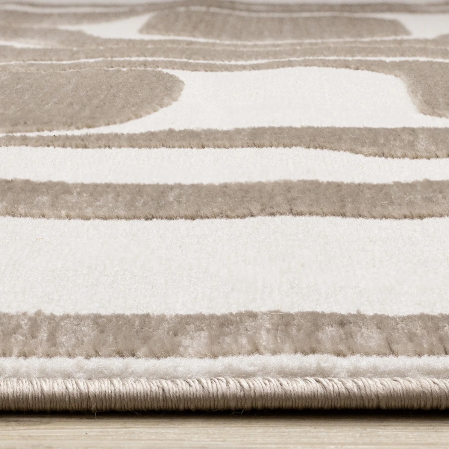 Logan Modern Area Rug - 8' X 11' - Brown/Cream - Image 5