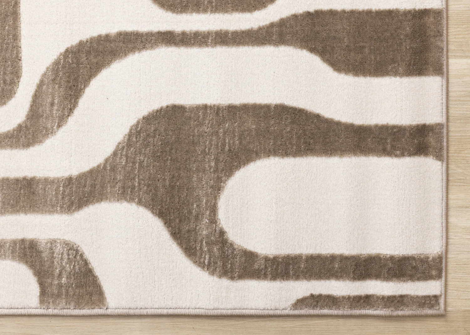 Logan Modern Area Rug - 8' X 11' - Brown/Cream - Image 6