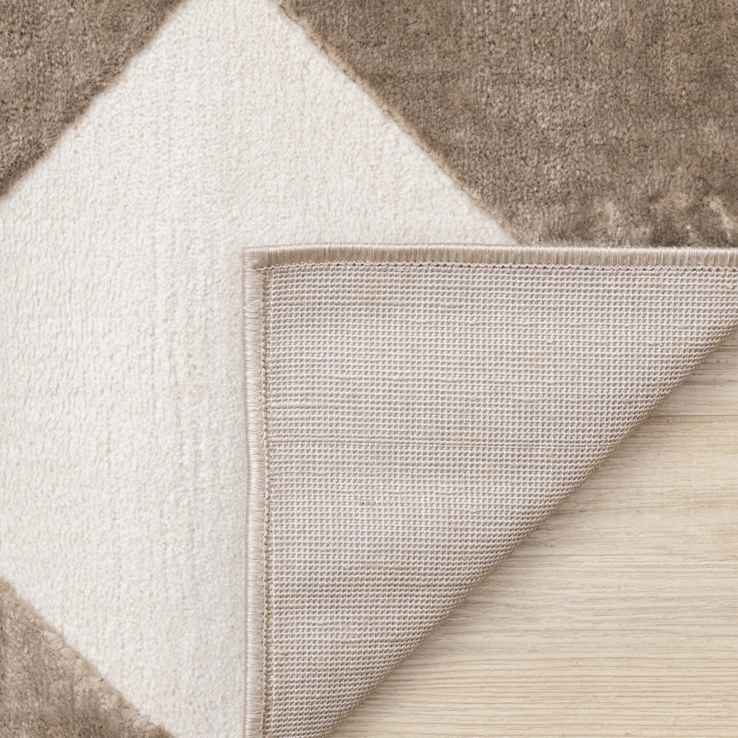 Logan Modern Diamonds Area Rug - 5' X 8' - Brown/Cream - Image 11