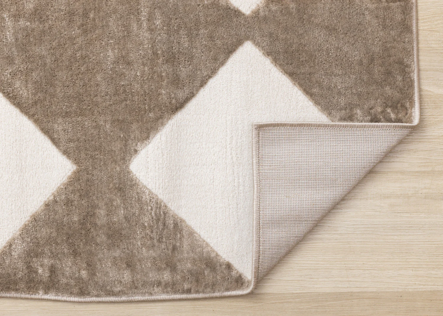 Logan Modern Diamonds Area Rug - 8' X 11' - Brown/Cream - Image 7