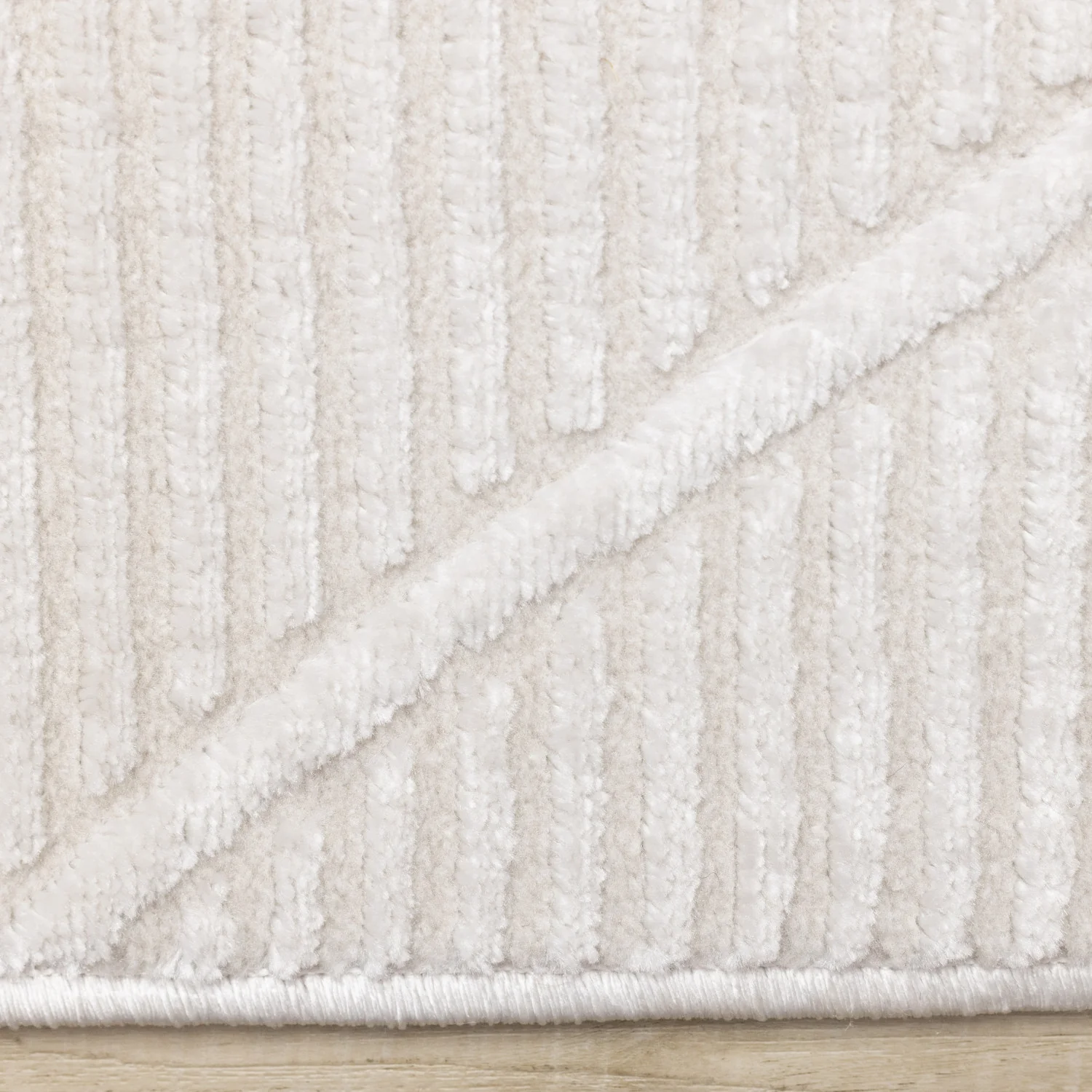 Logan Modern Lines Area Rug - 5' X 8' - Cream - Image 10