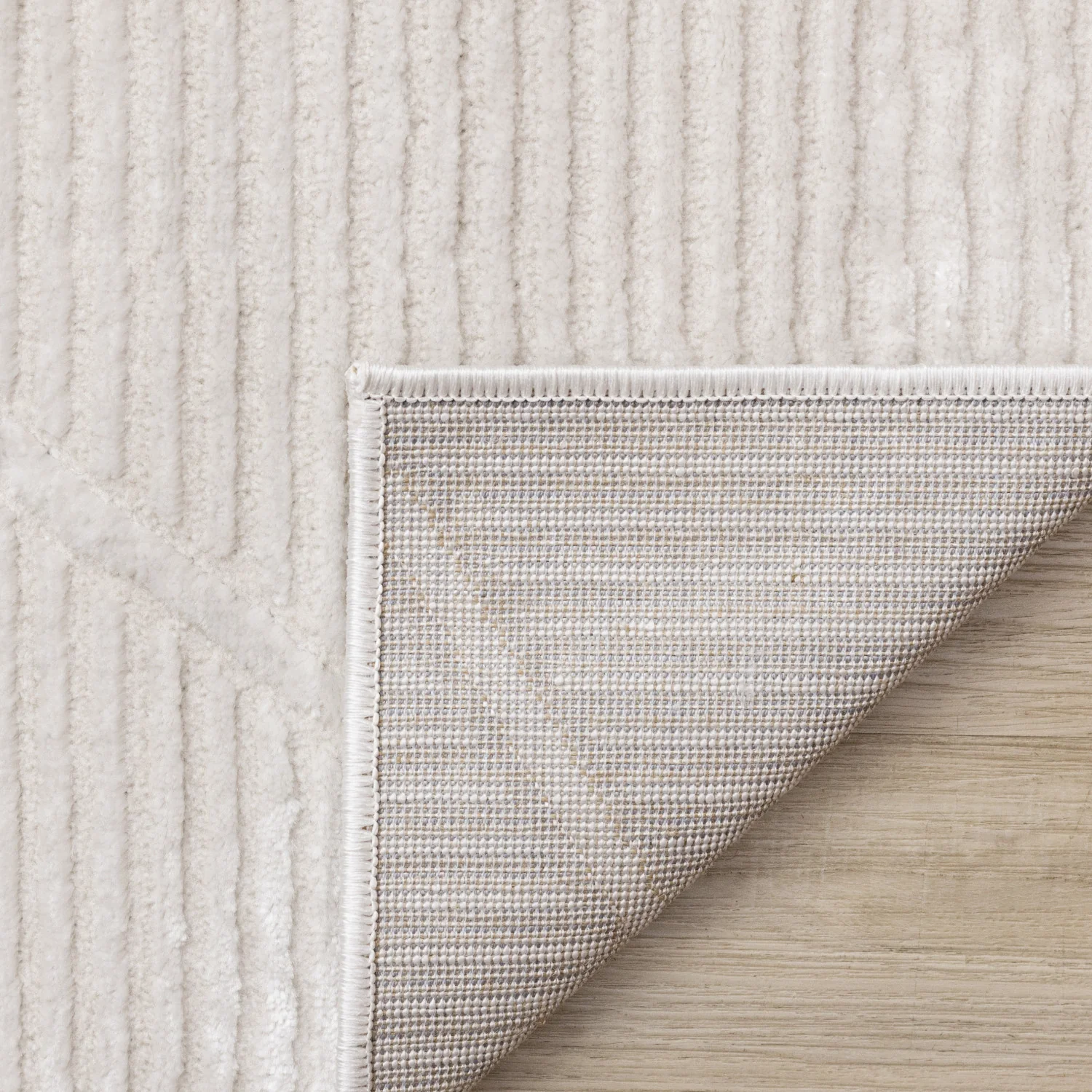 Logan Modern Lines Area Rug - 8' X 11' - Cream - Image 11