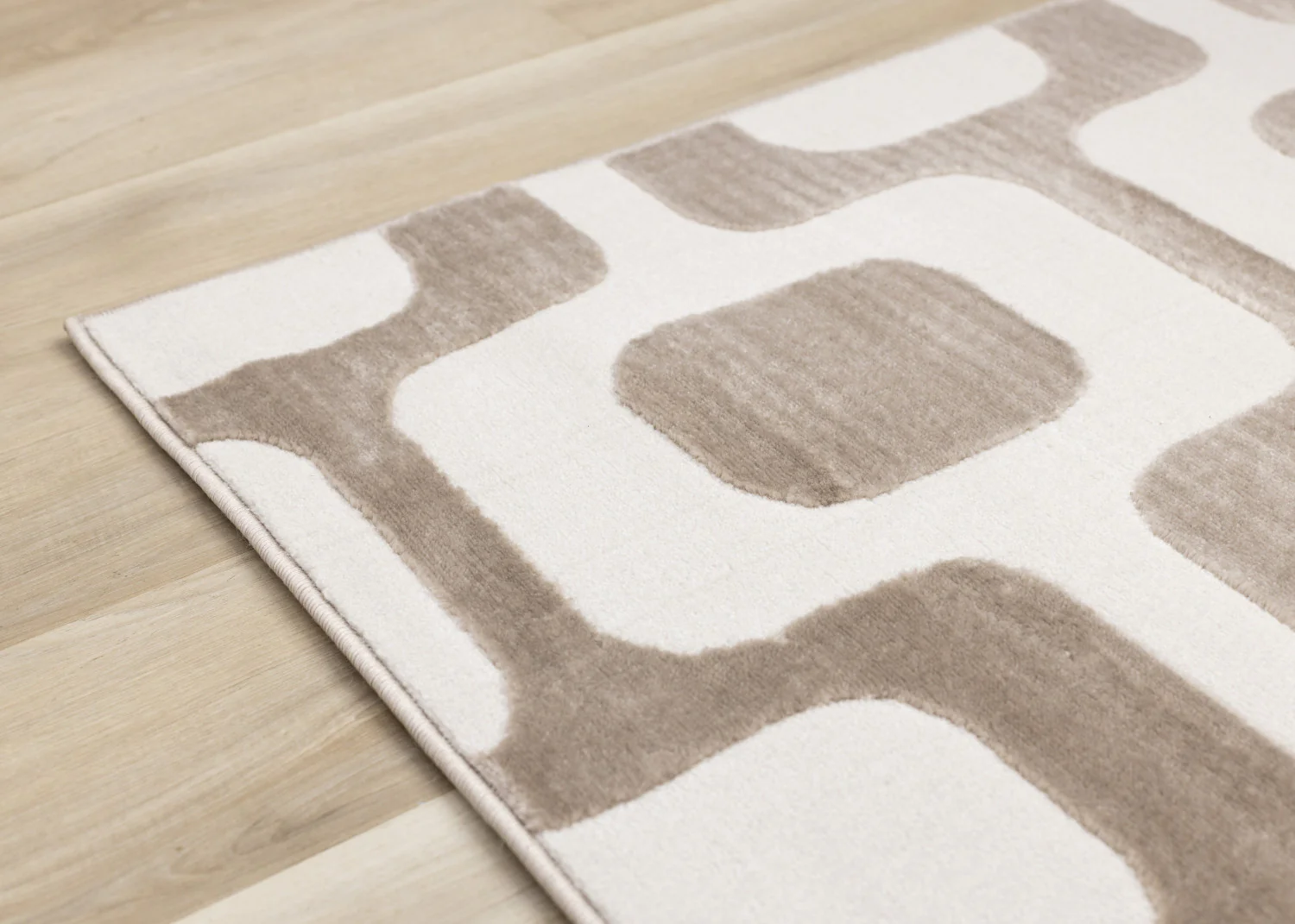 Logan Modern Vintage Area Rug - 5' X 8' - Brown/Cream - Image 12