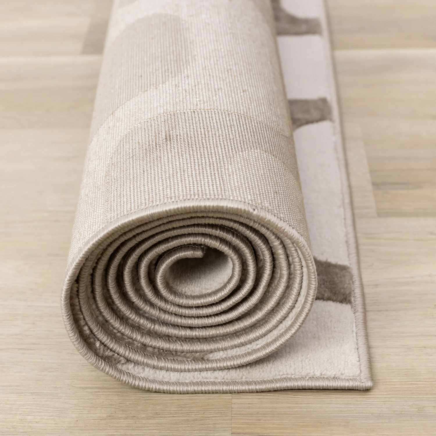Logan Modern Vintage Area Rug - 5' X 8' - Brown/Cream - Image 13