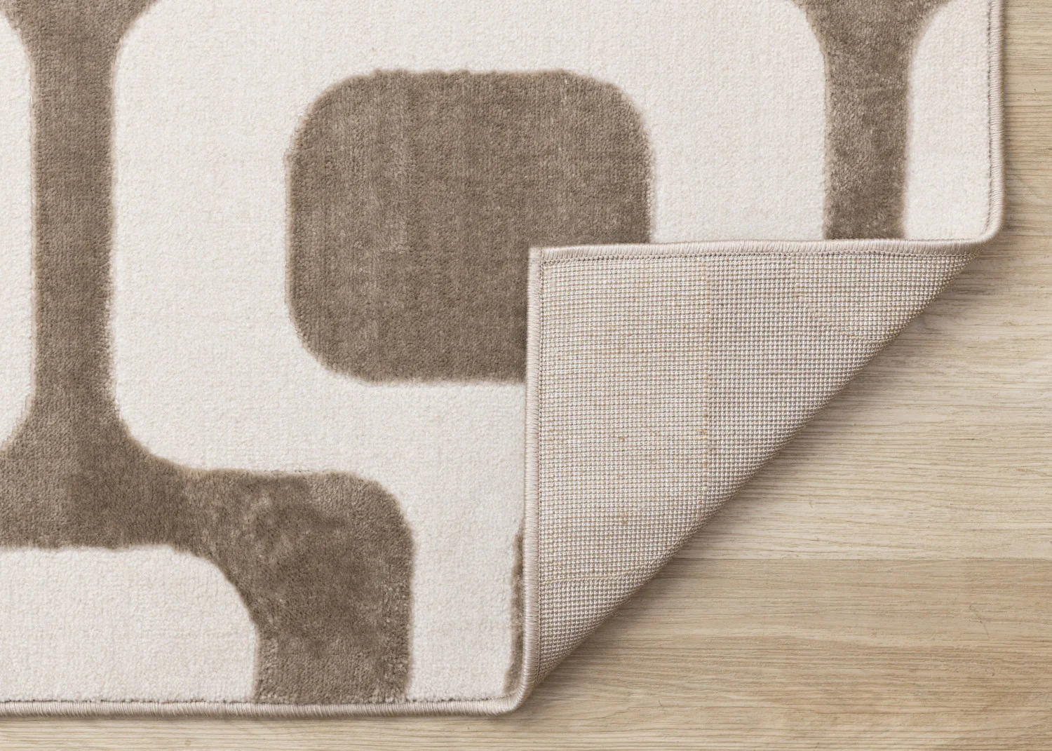 Logan Modern Vintage Area Rug - 5' X 8' - Brown/Cream - Image 7
