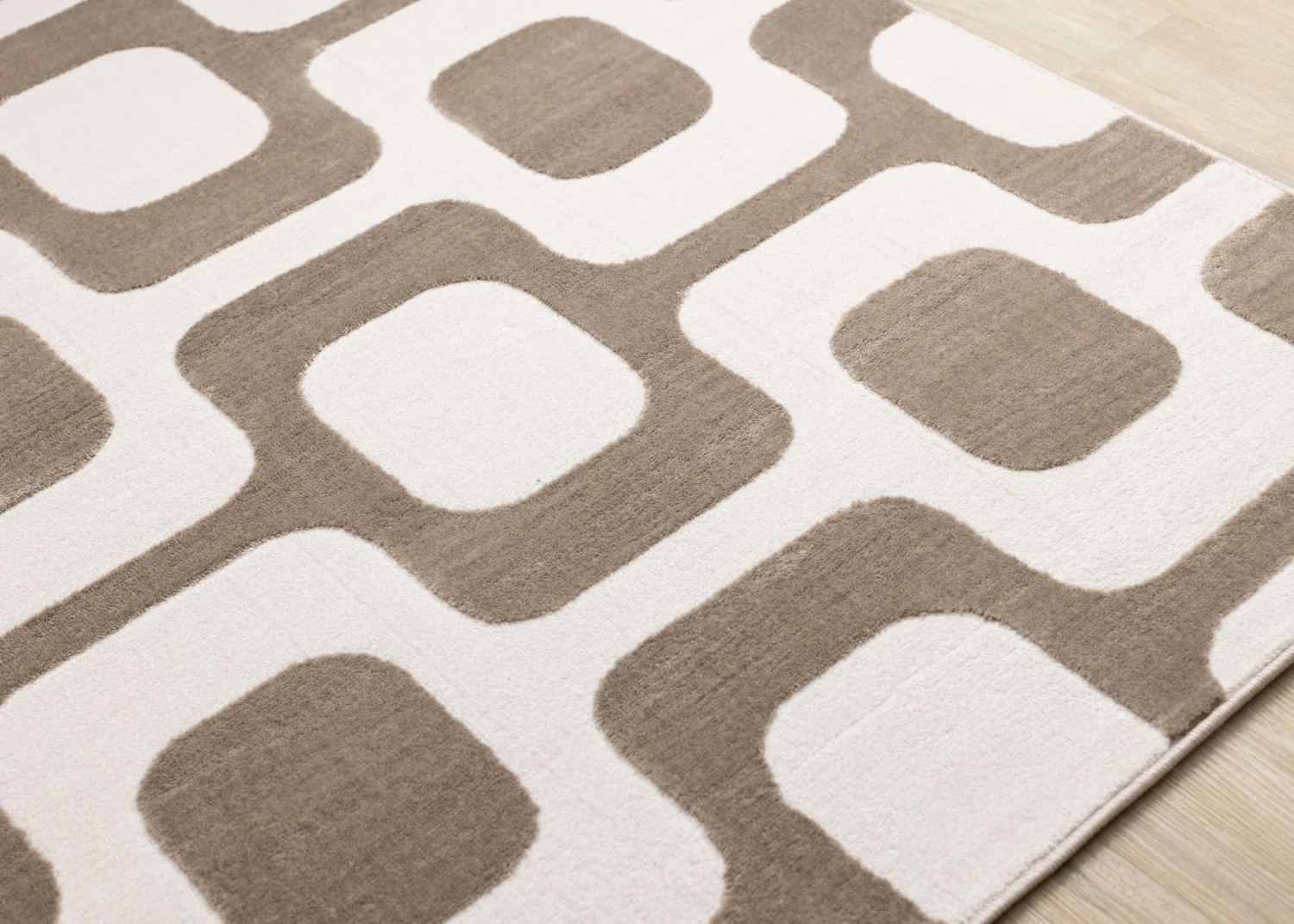 Logan Modern Vintage Area Rug - 7' X 10' - Brown/Cream - Image 4