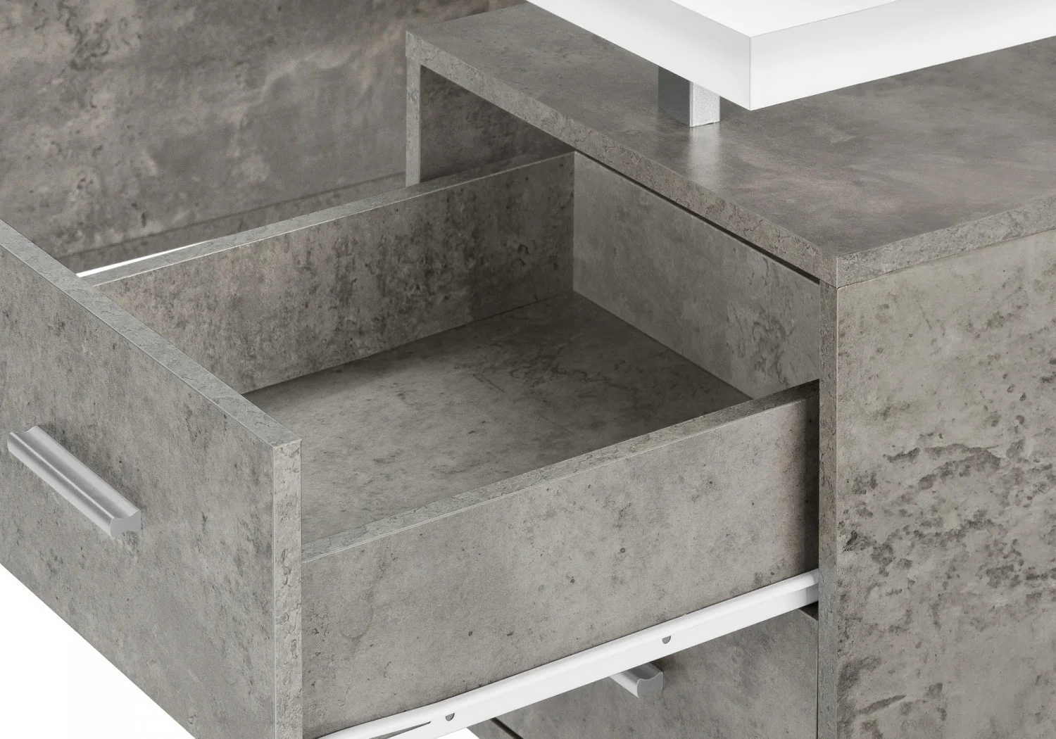 Loura Desk - White/Concrete Grey - Image 11