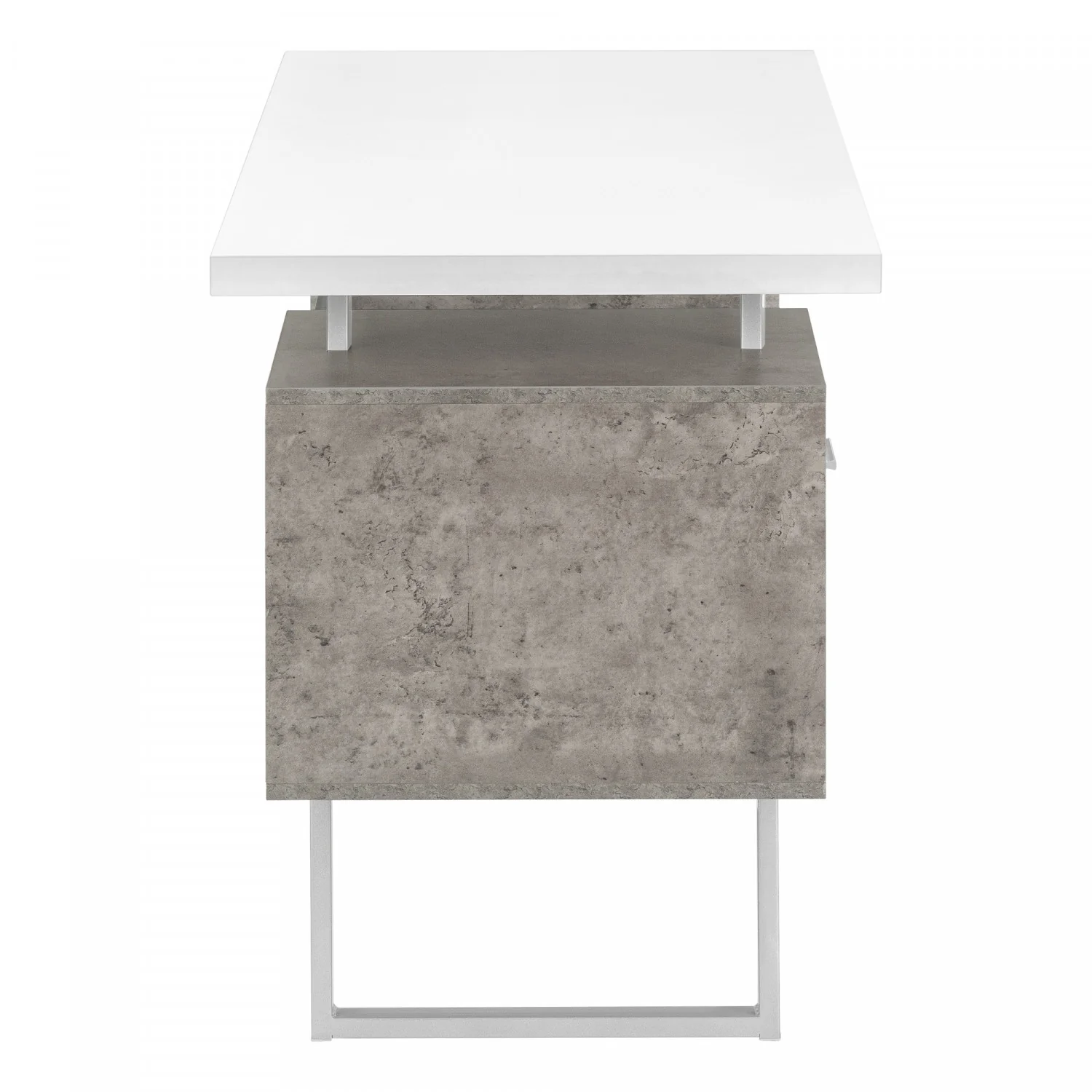 Loura Desk - White/Concrete Grey - Image 7