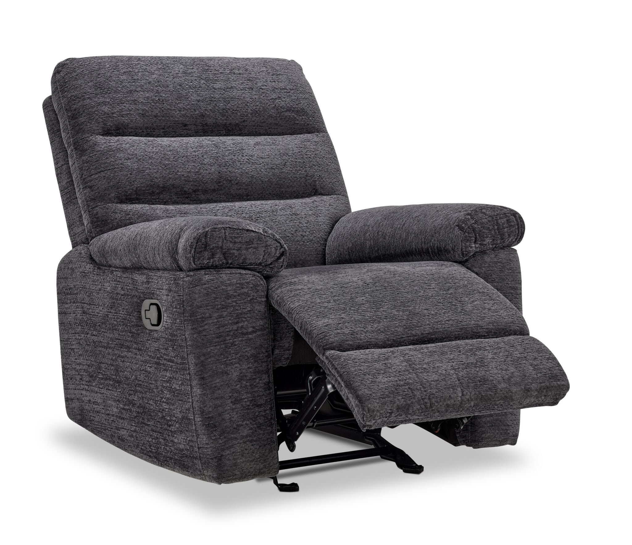 Lucie Glider Recliner - Charcoal - Image 3