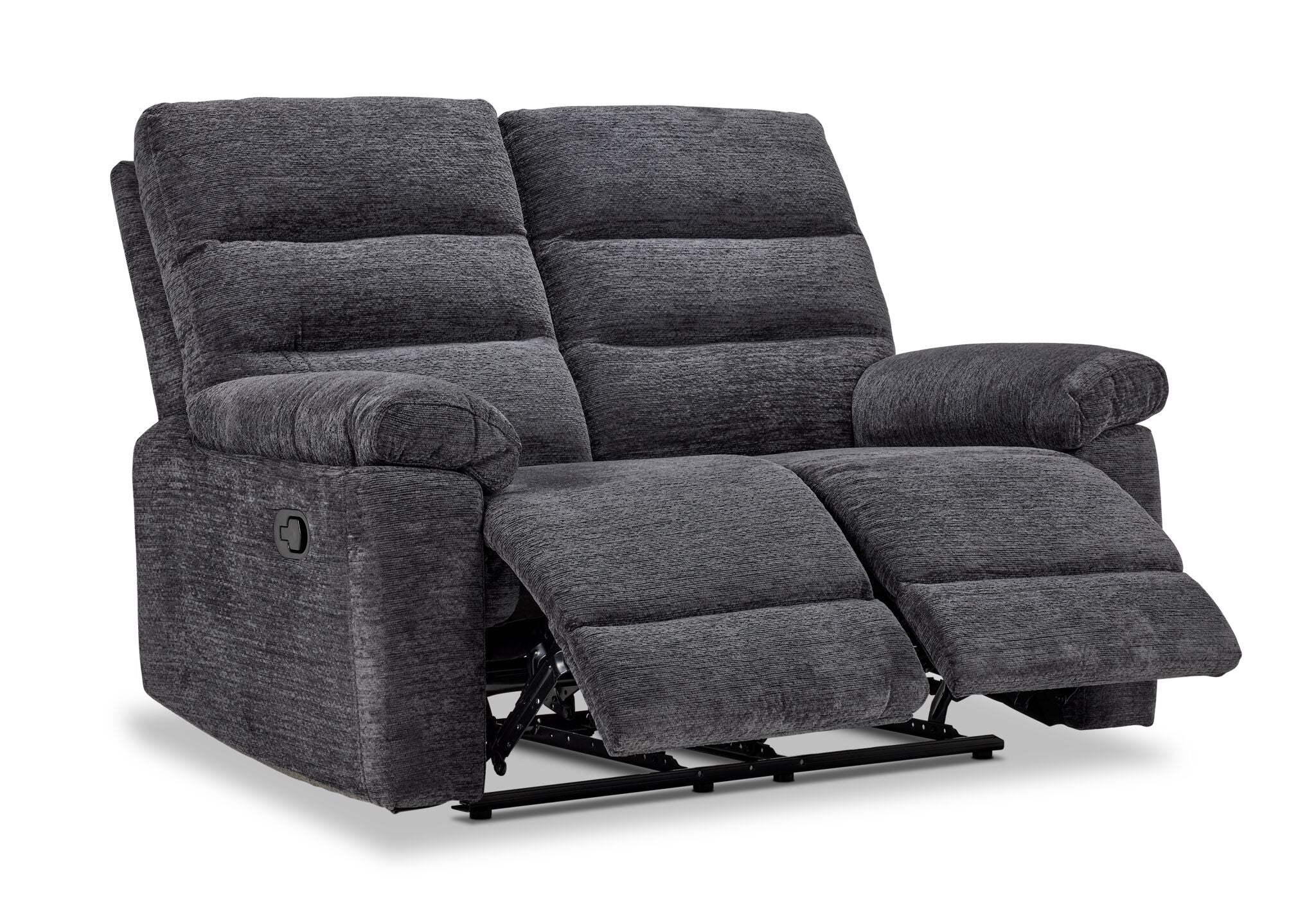 Lucie Reclining Loveseat - Charcoal - Image 4