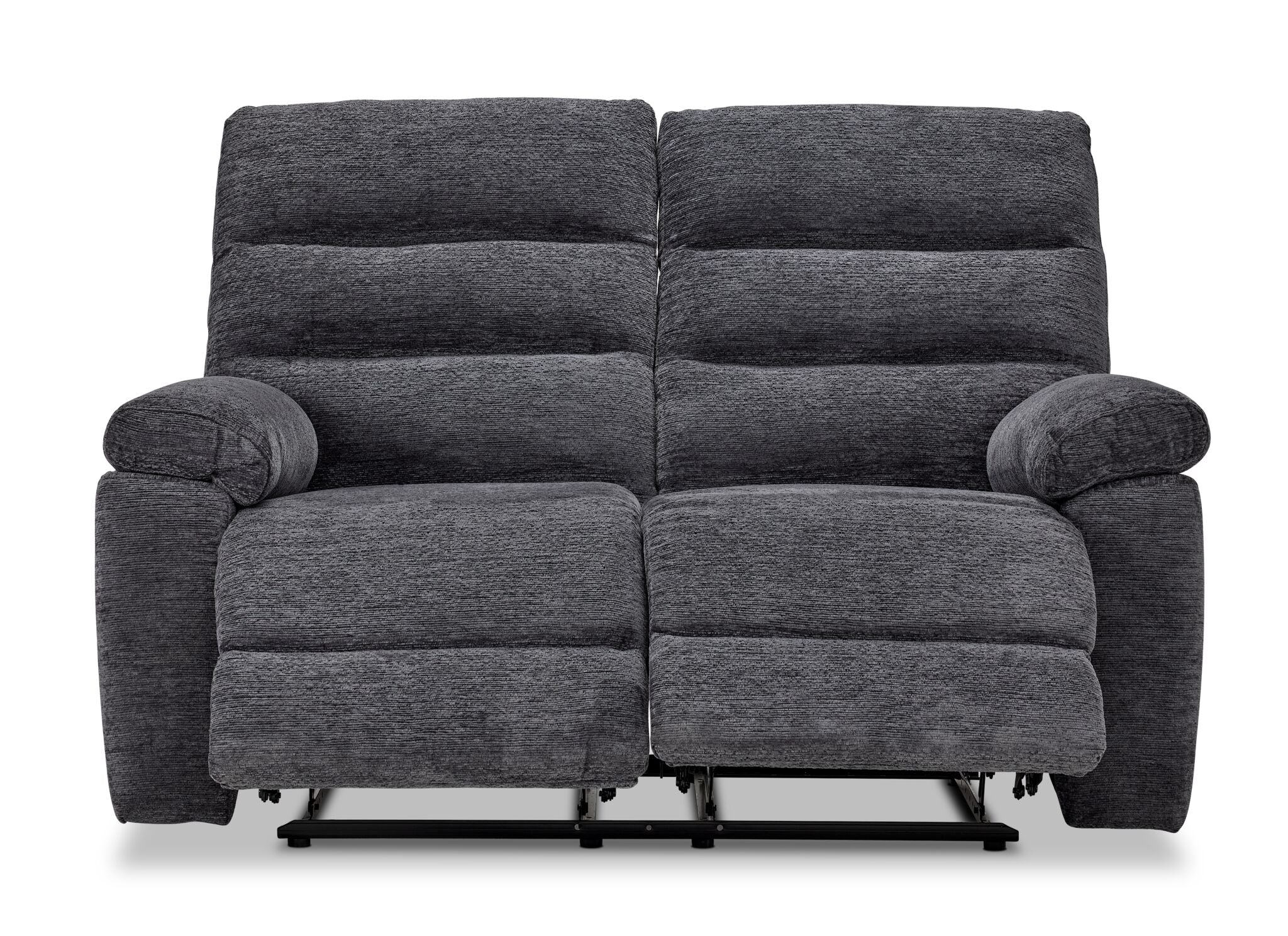 Lucie Reclining Loveseat - Charcoal - Image 5