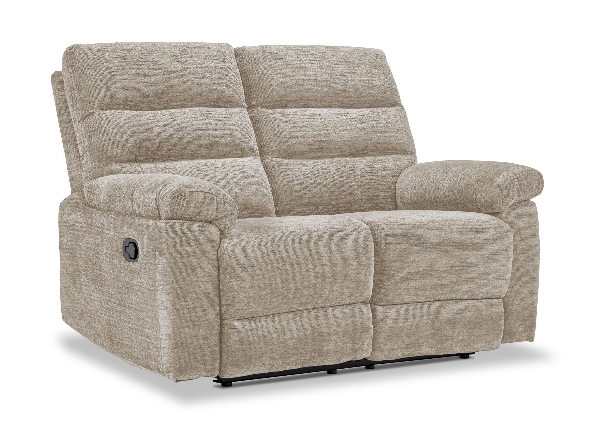 Lucie Reclining Sofa and Loveseat Set - Ivory - Image 3