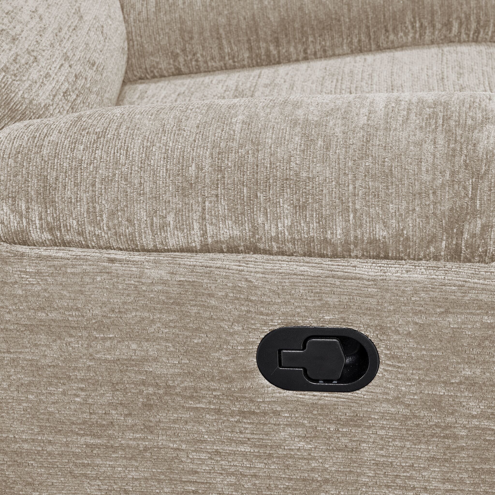 Lucie Reclining Sofa and Loveseat Set - Ivory - Image 4