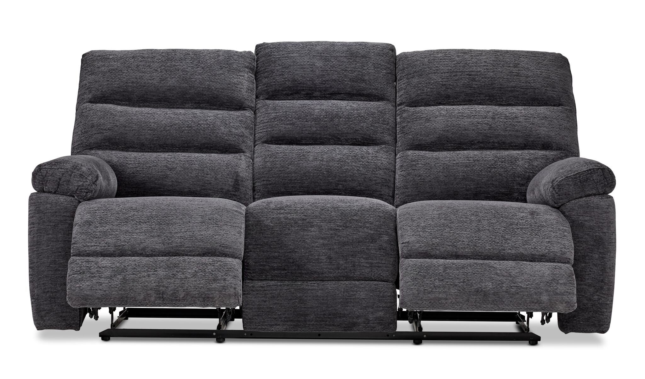 Lucie Reclining Sofa - Charcoal - Image 5