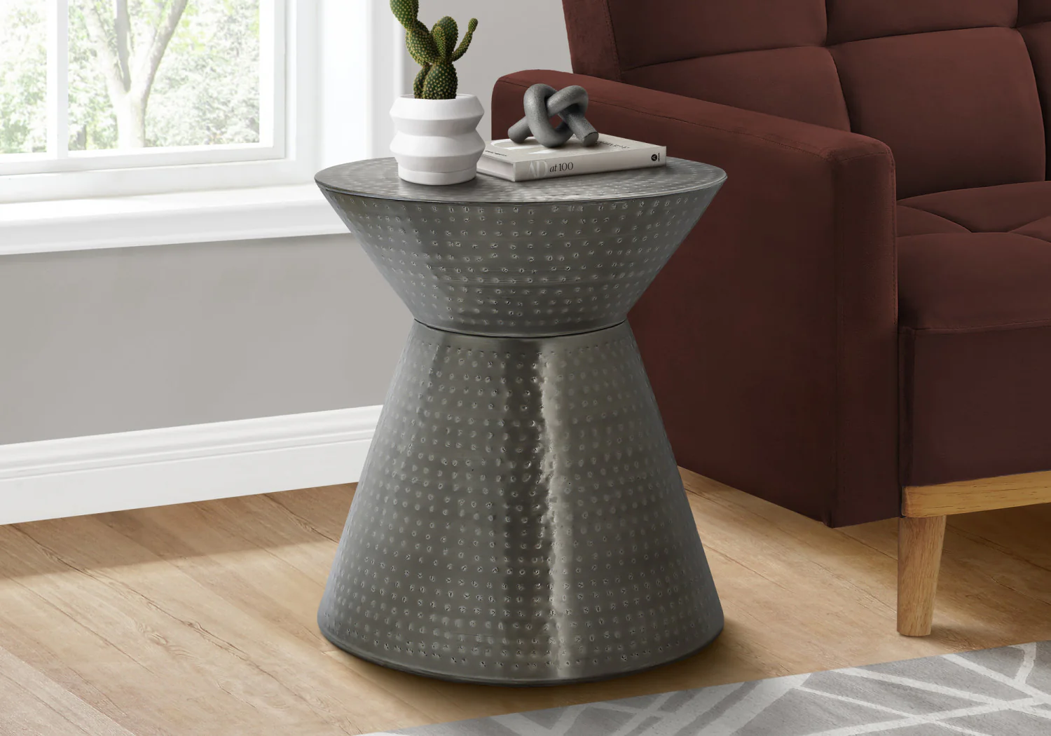 Lumi Side Table - Silver - Image 2