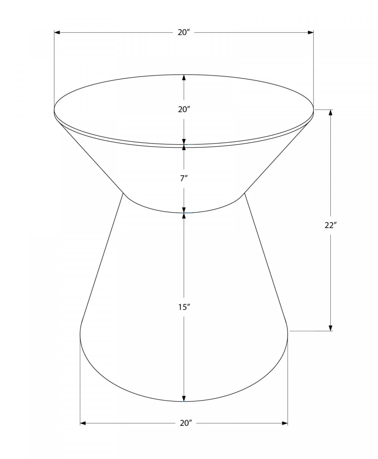 Lumi Side Table - Silver - Image 3
