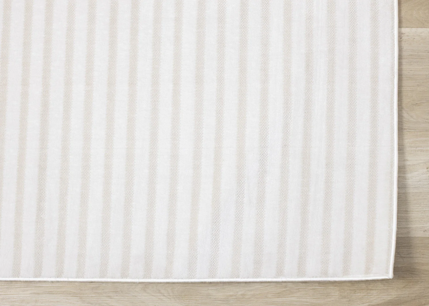 Machine Washable Modern Stripes Area Rug - 5' X 8' - Cream/Beige - Image 6