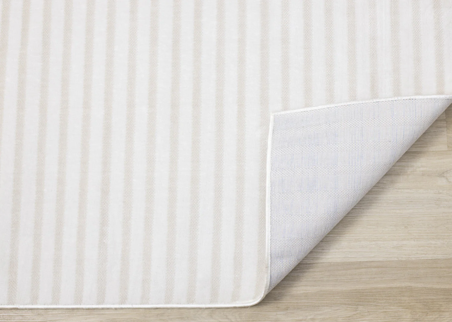 Machine Washable Modern Stripes Area Rug - 8' X 11' - Cream/Beige - Image 7