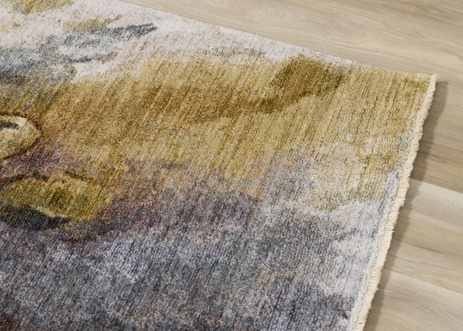 Macie Contemporary Floral Bloom Area Rug - 5' X 8' - Yellow/White/Green - Image 4
