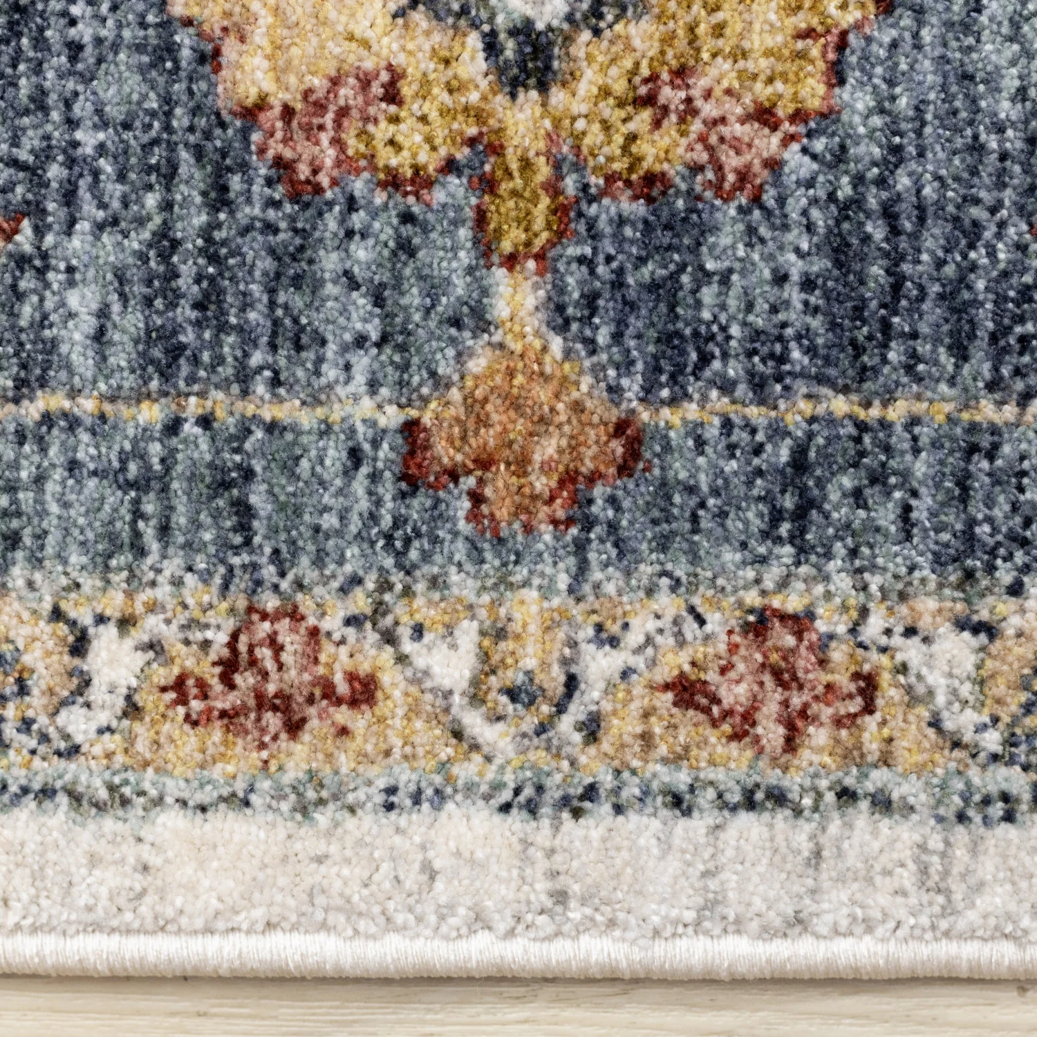 Macie Traditional Border Area Rug - 5' X 8' - Cream/Blue - Image 10
