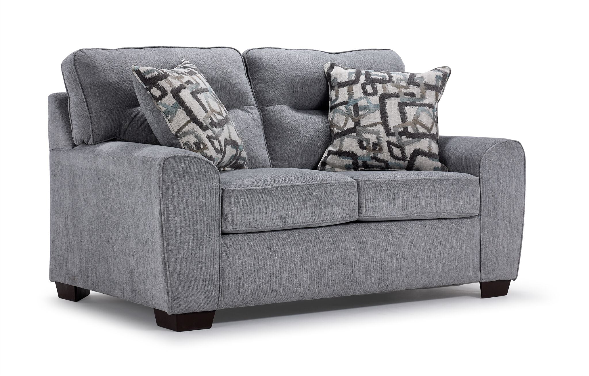 Mackay Sofa and Loveseat Set - Grey - Image 3