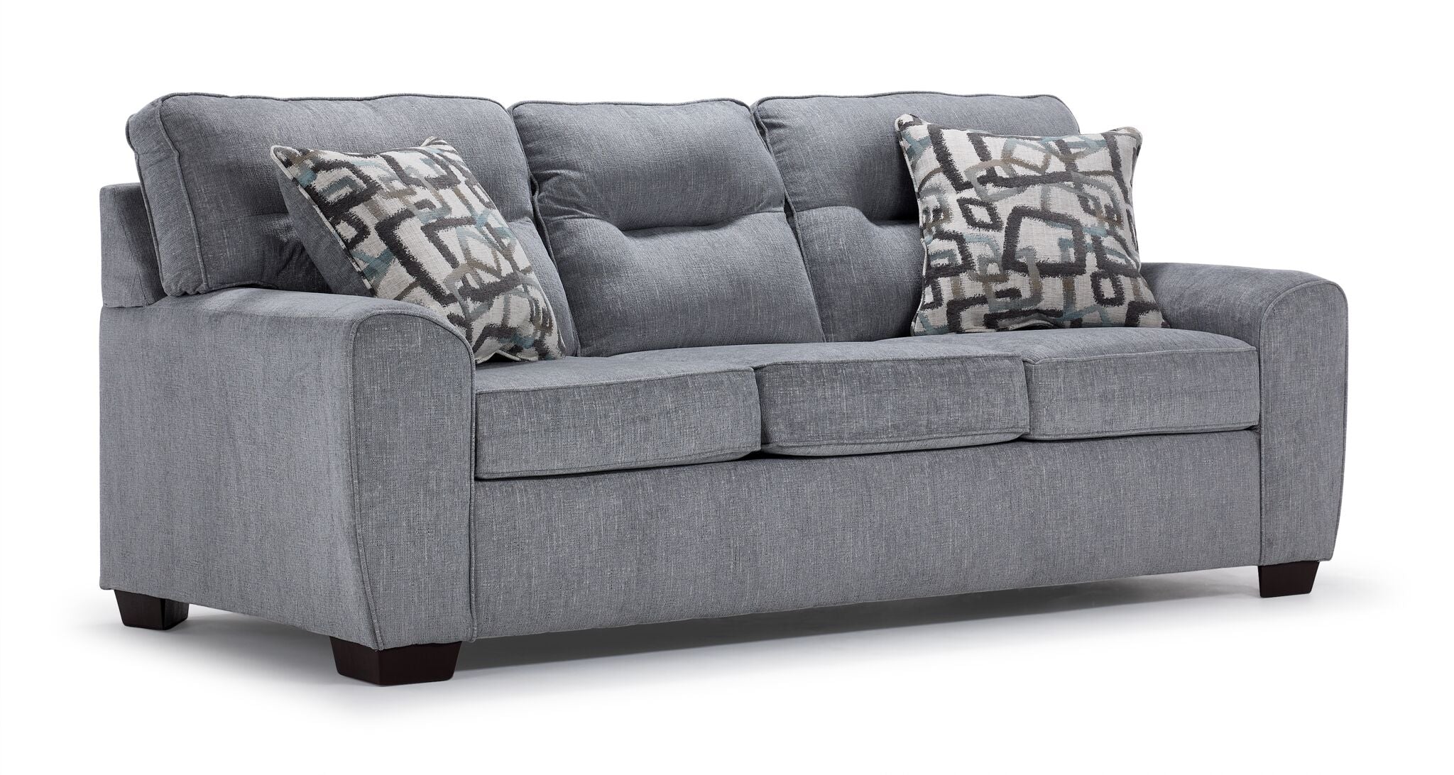 Mackay Sofa, Loveseat and Chair Set - Grey - Image 2
