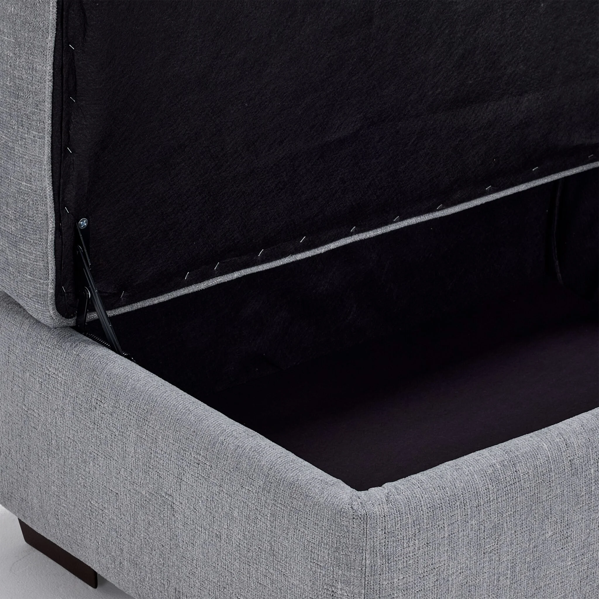 Mackay Storage Ottoman - Grey - Image 4