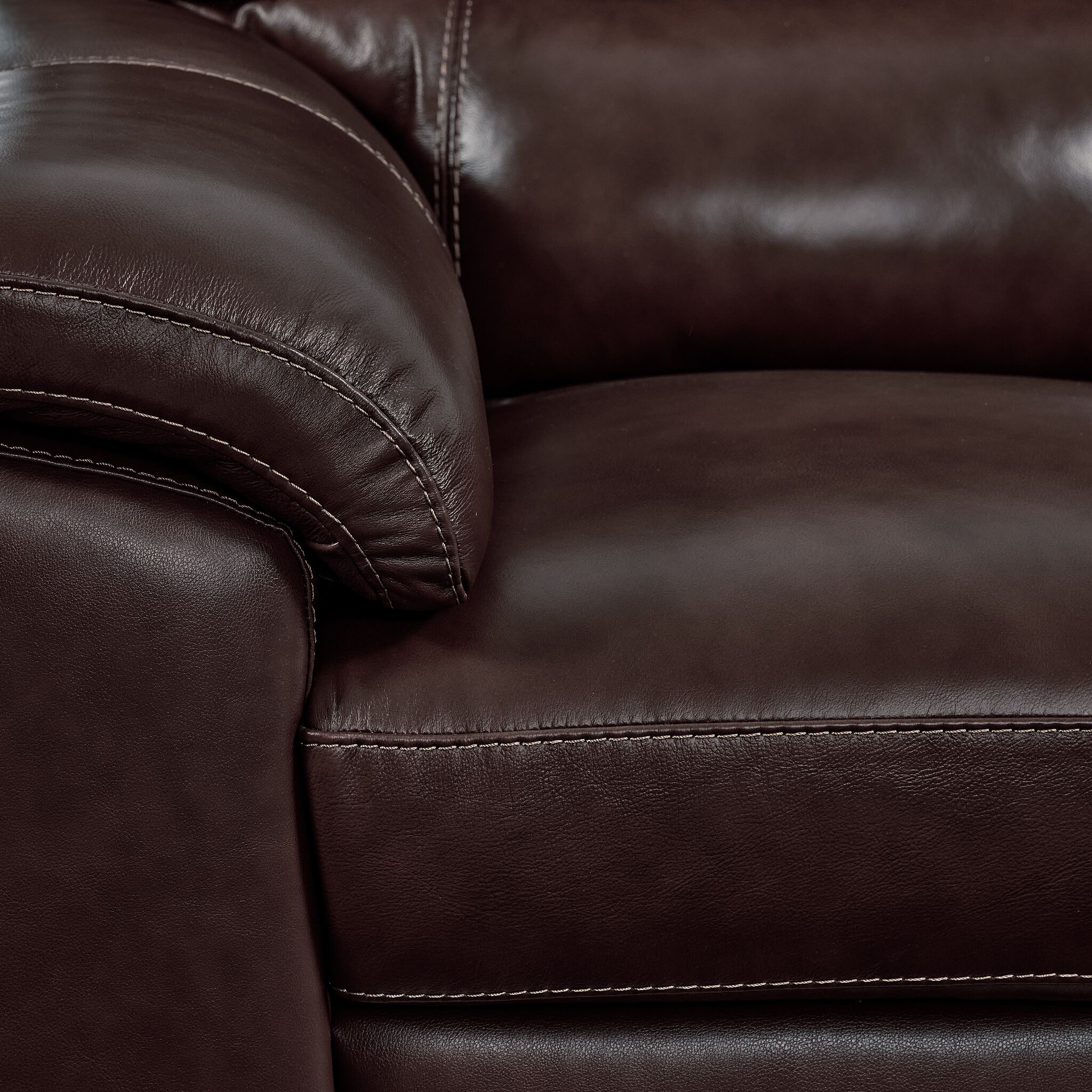 Maddox Leather Chair - Dark Brown - Image 3