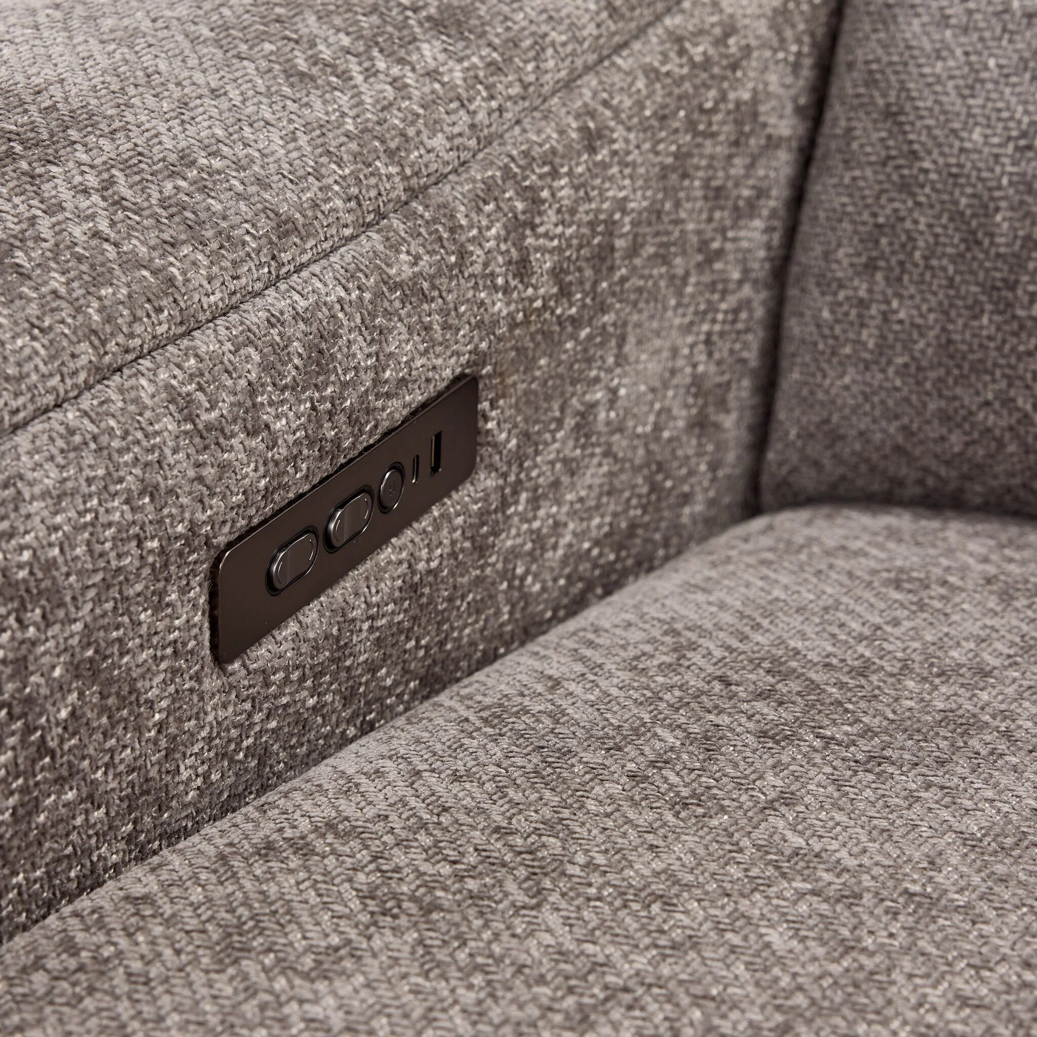 Madison 6-Piece Dual Power Reclining Sectional with Right-Facing Chaise - Brown - Image 8