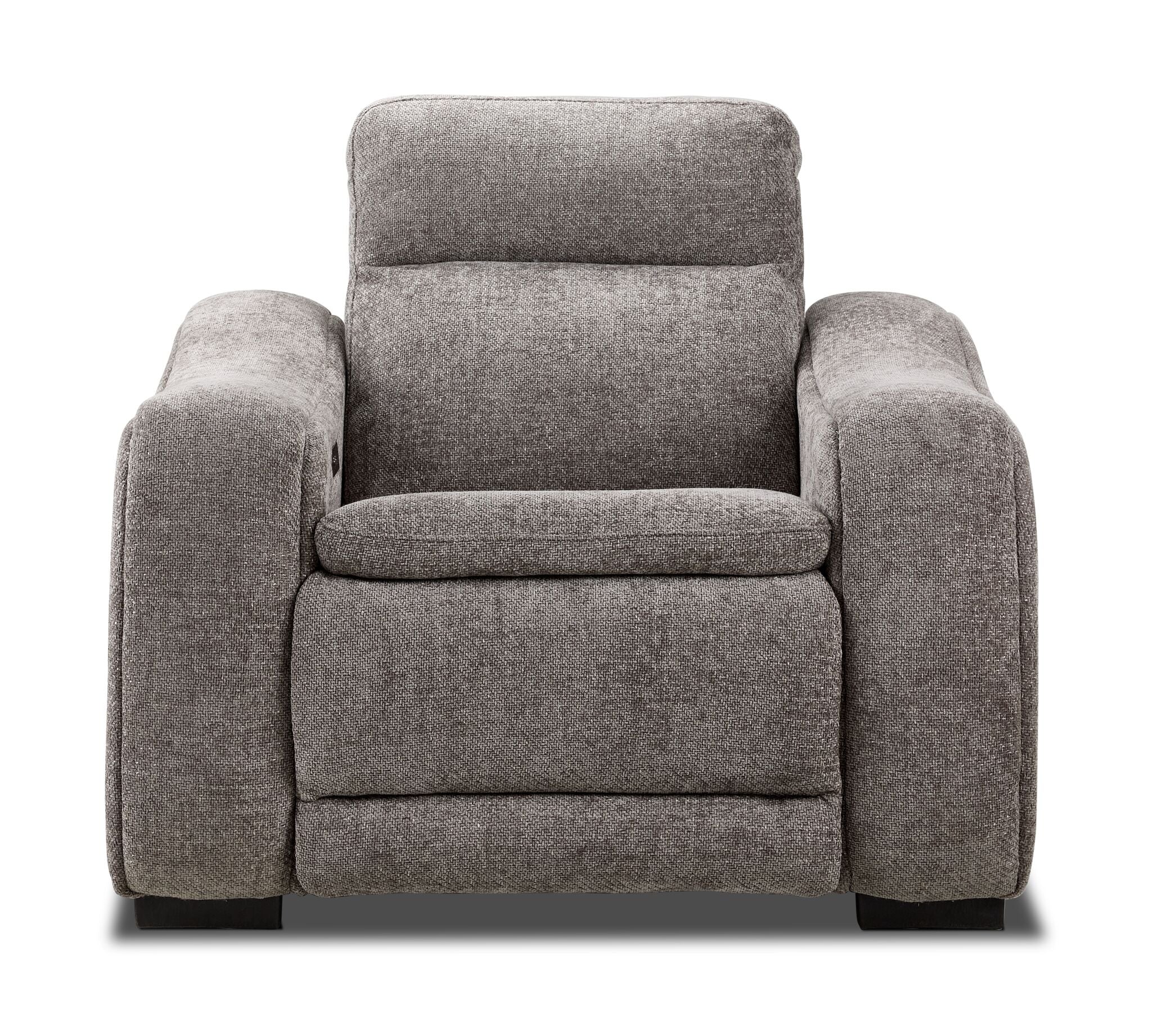 Madison Dual Power Recliner - Brown - Image 2