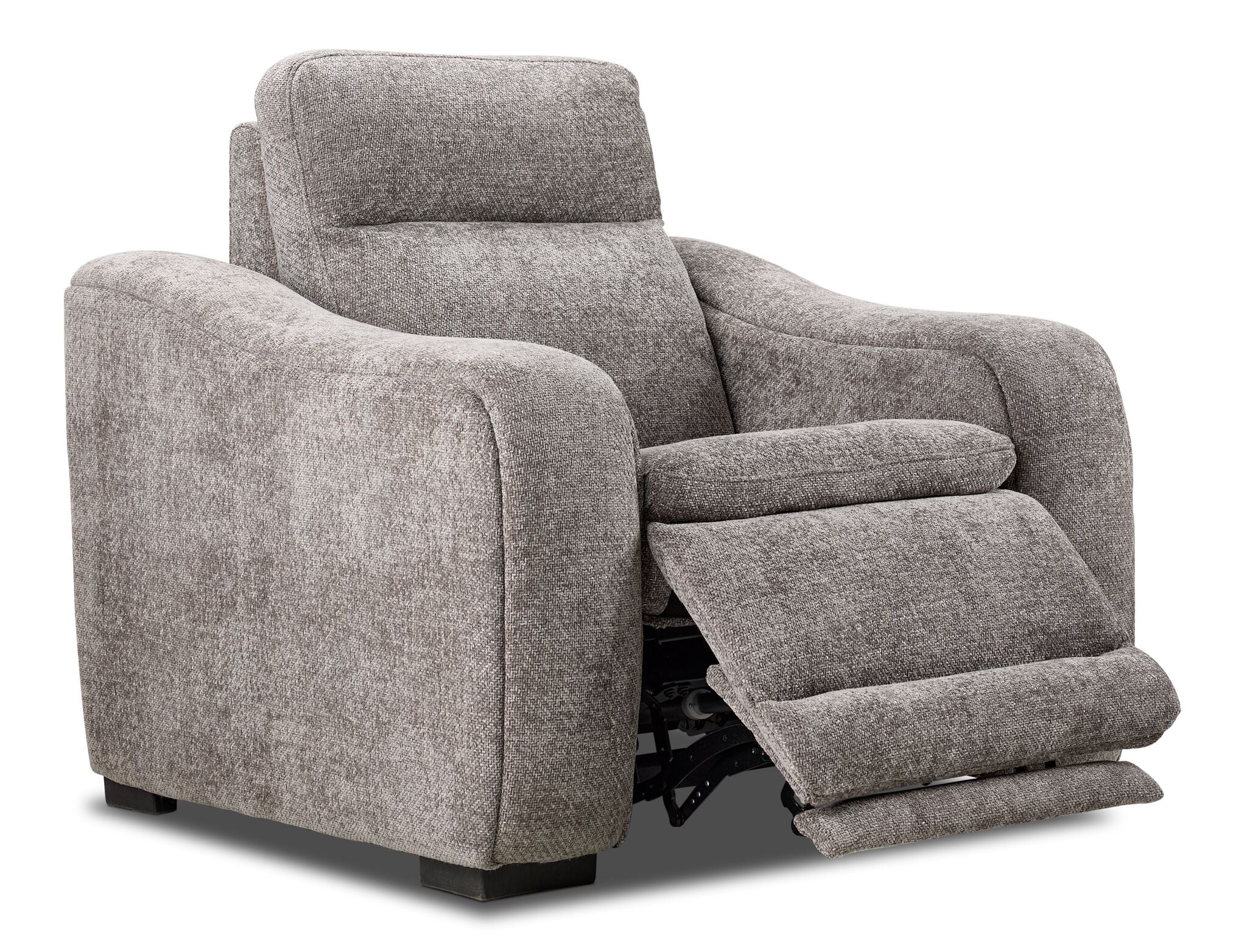 Madison Dual Power Recliner - Brown - Image 3