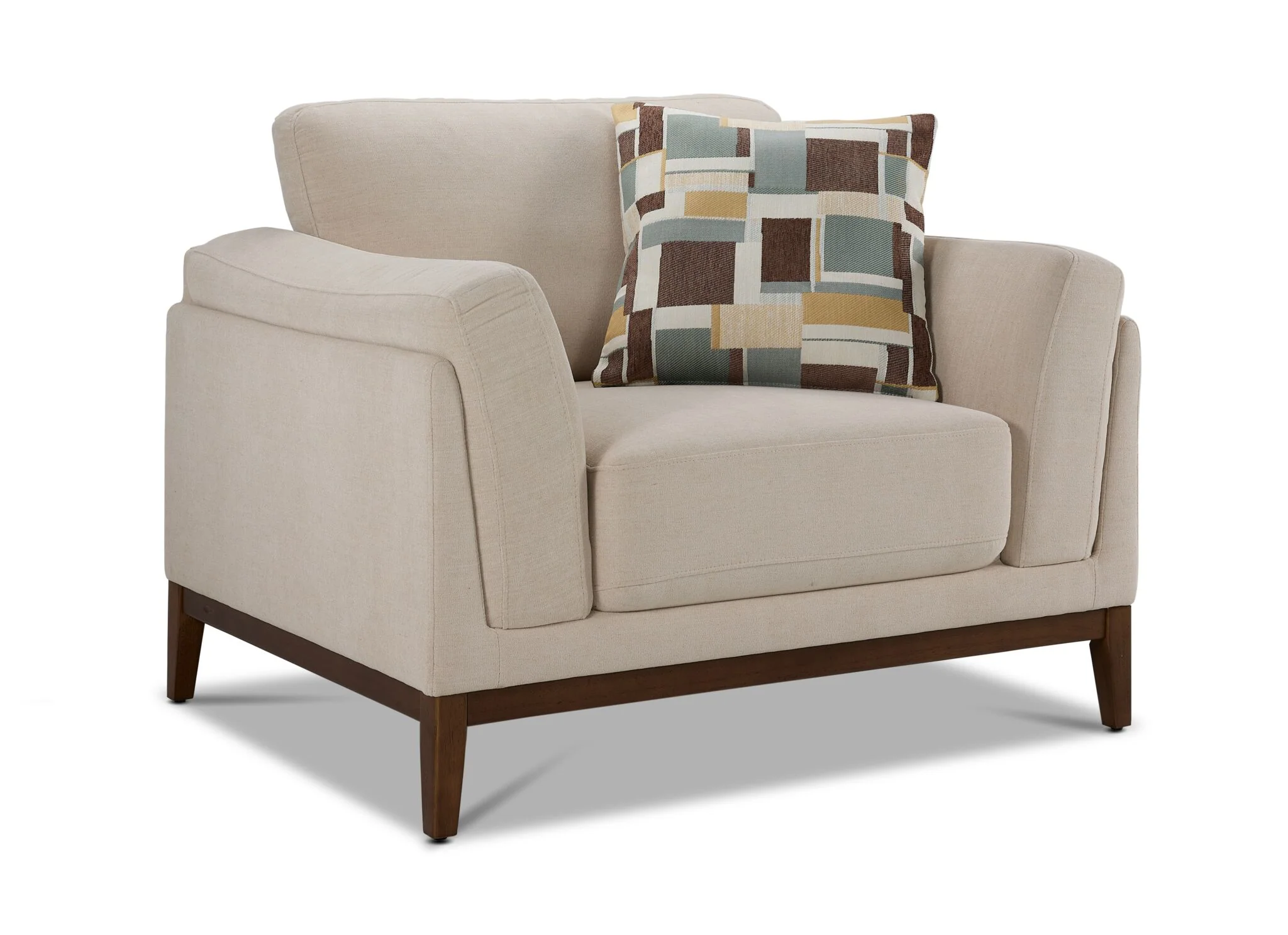 Madrid Sofa and Chair Set - Beige - Image 3