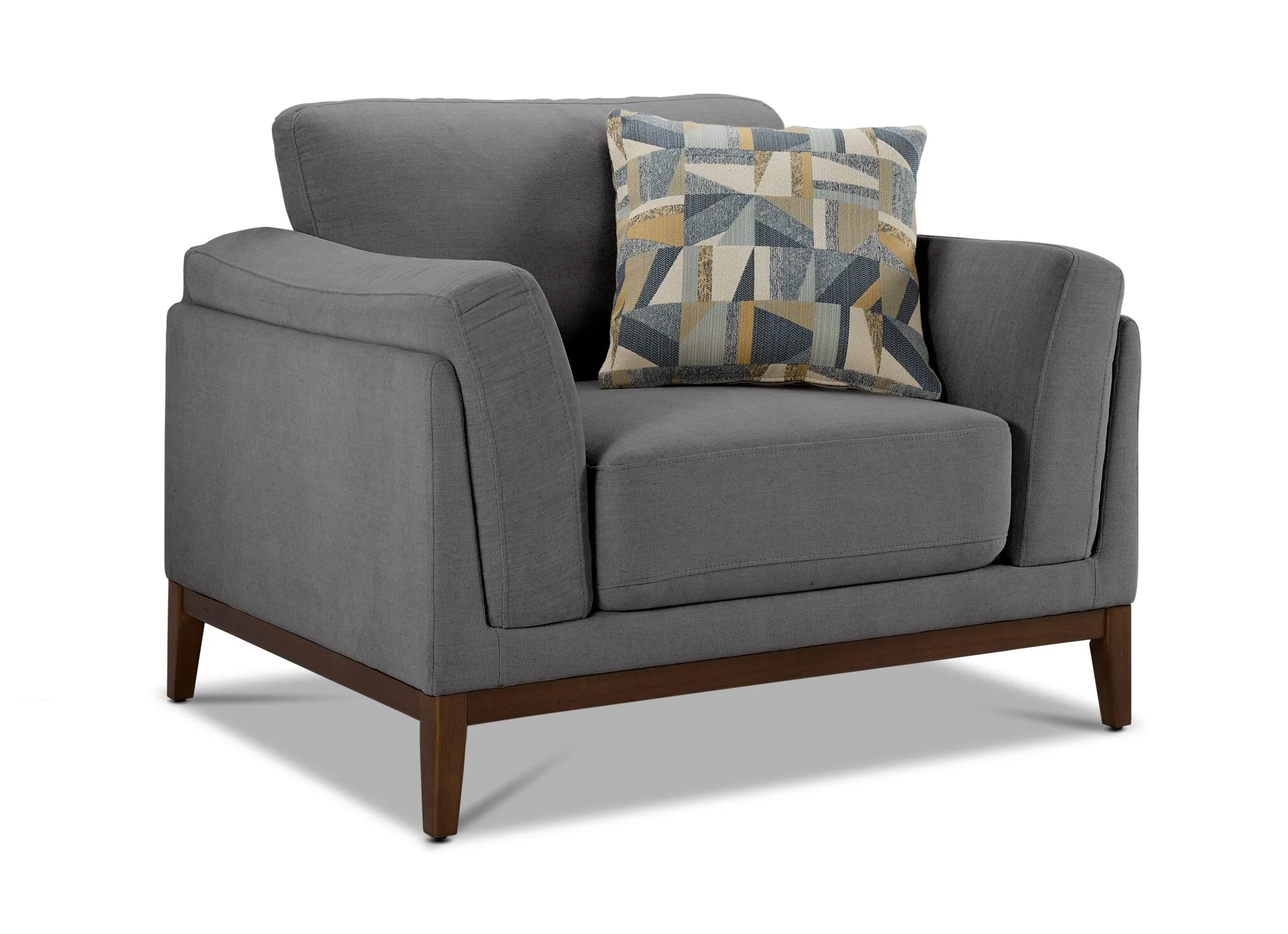 Madrid Sofa and Chair Set - Grey - Image 3