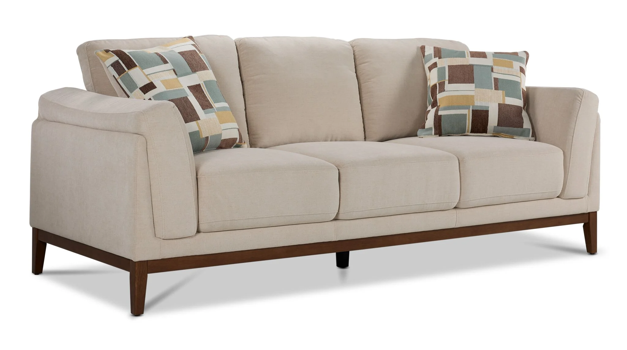 Madrid Sofa and Loveseat Set - Beige - Image 2