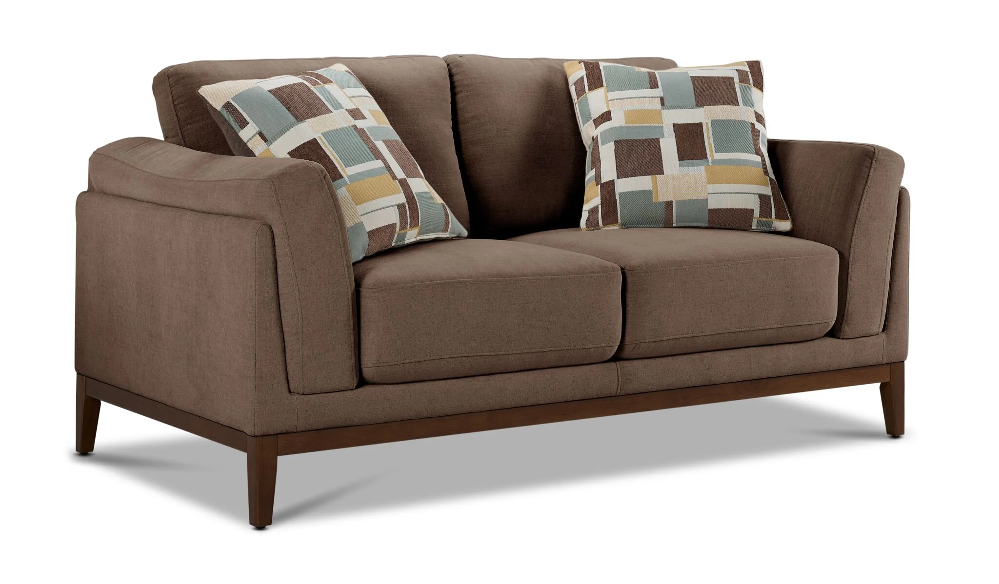 Madrid Sofa and Loveseat Set - Dark Brown - Image 3