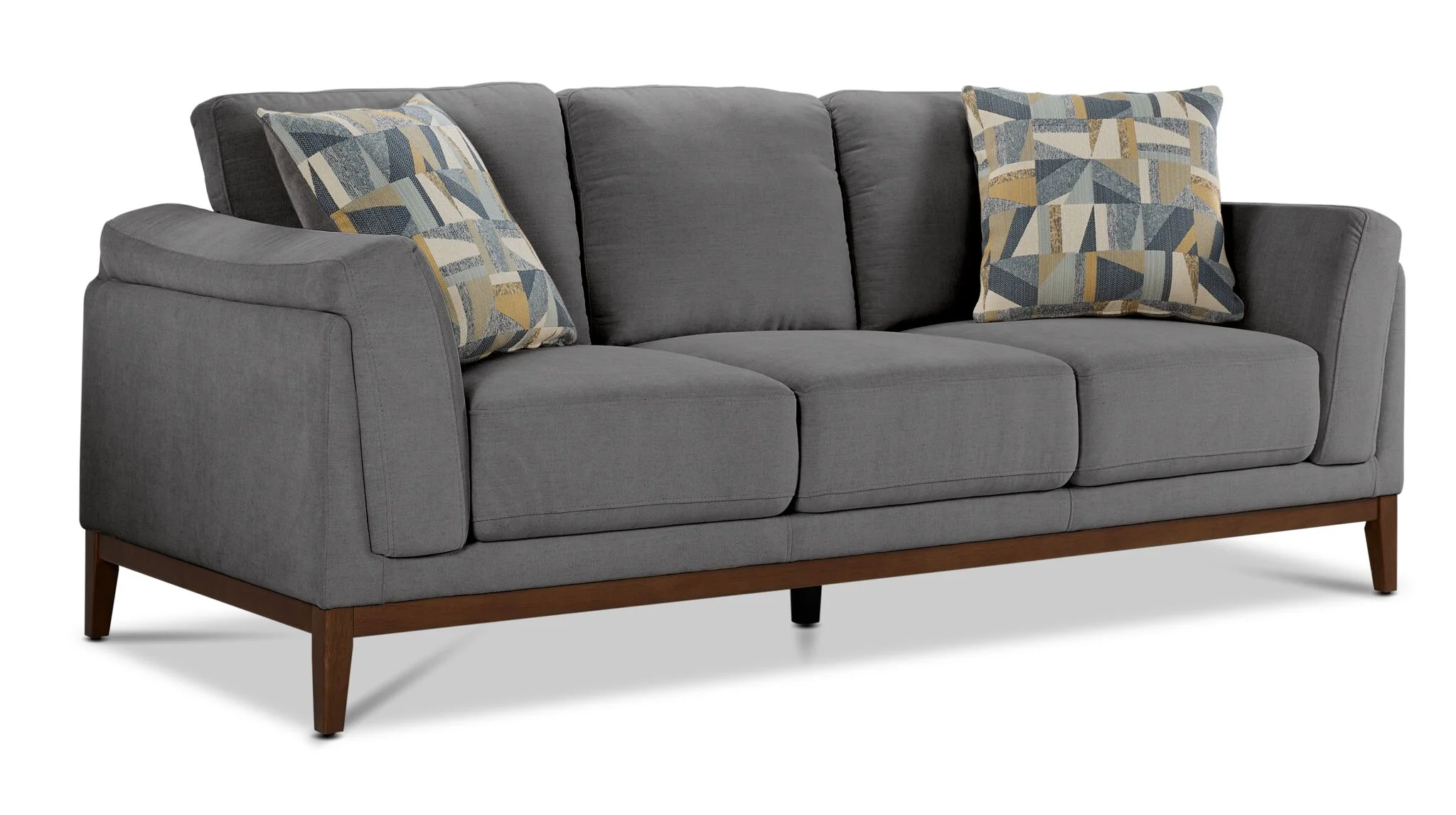 Madrid Sofa, Loveseat and Chair Set - Grey - Image 2