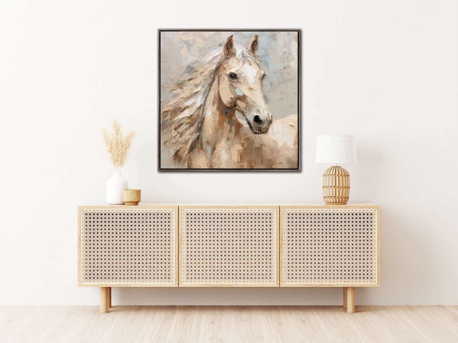 Majesty in Motion Wall Art - Beige - 32 X 32 - Image 2