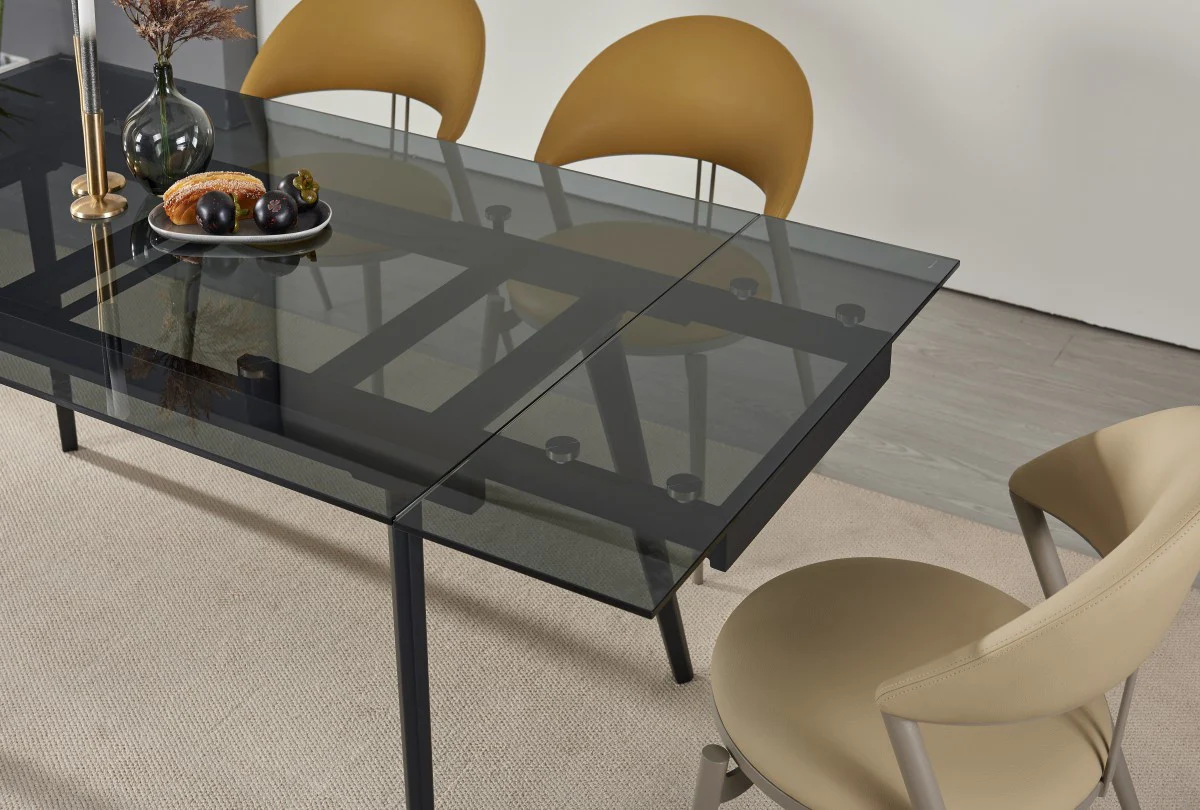 Makena Extendable Dining Table - Black - Image 6
