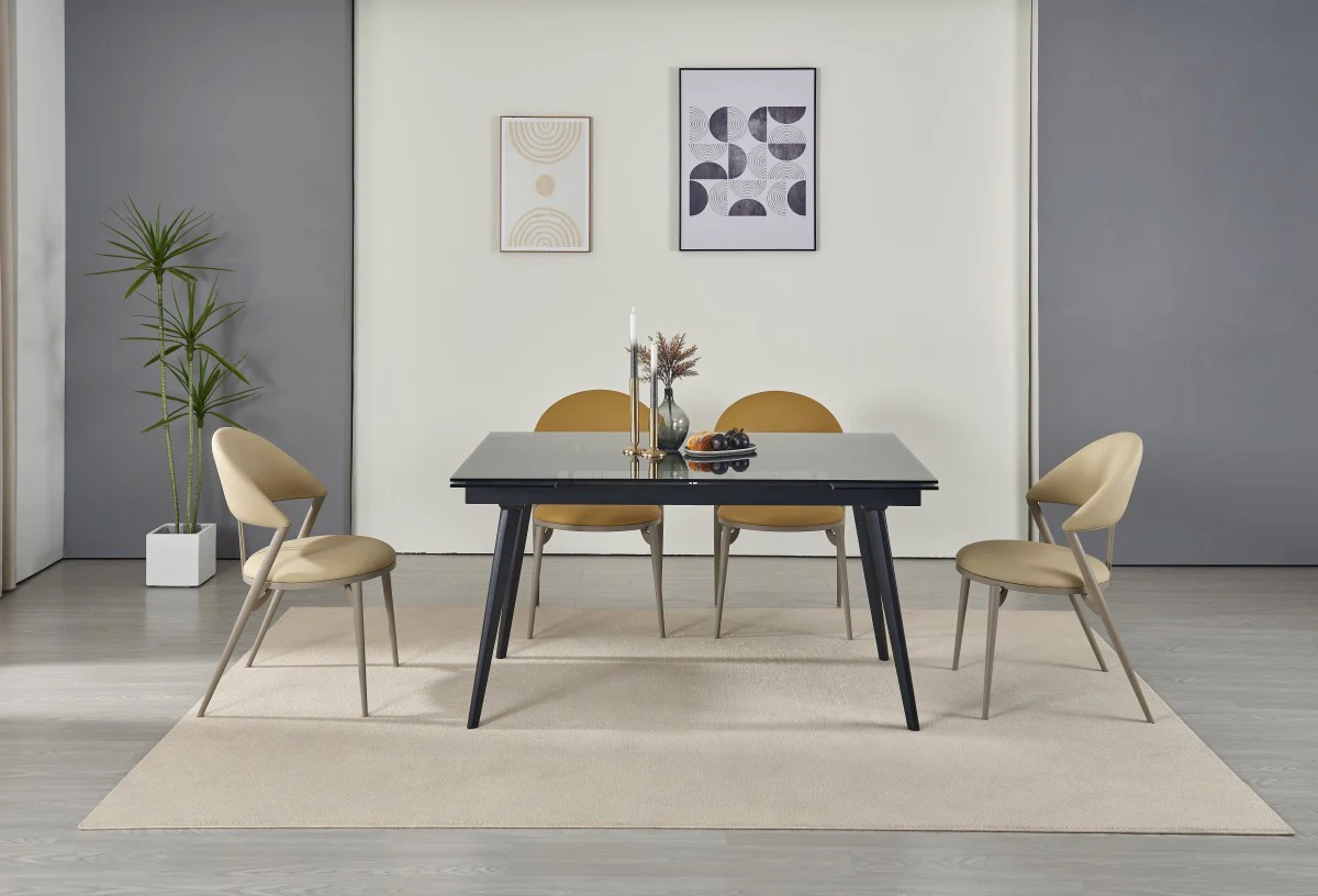 Makena Extendable Dining Table - Black - Image 7