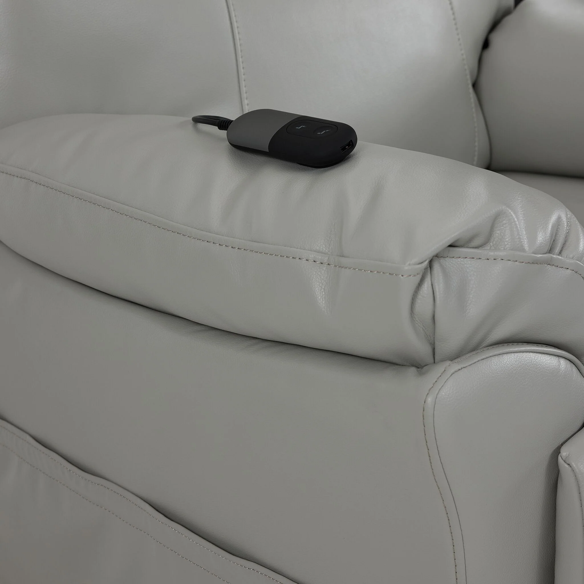 Maldives Power Lift Recliner - Silver - Image 7