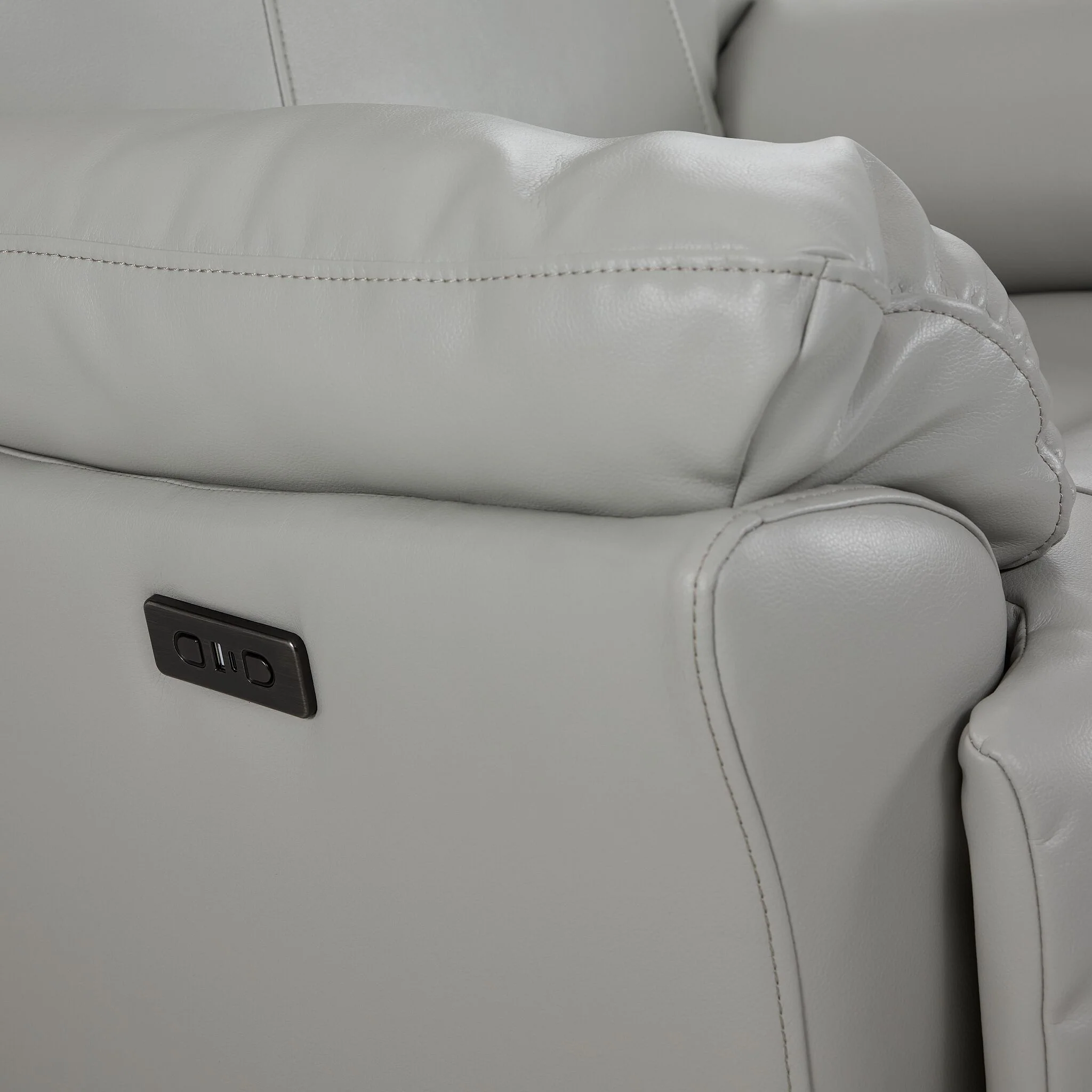 Maldives Power Recliner - Silver - Image 5