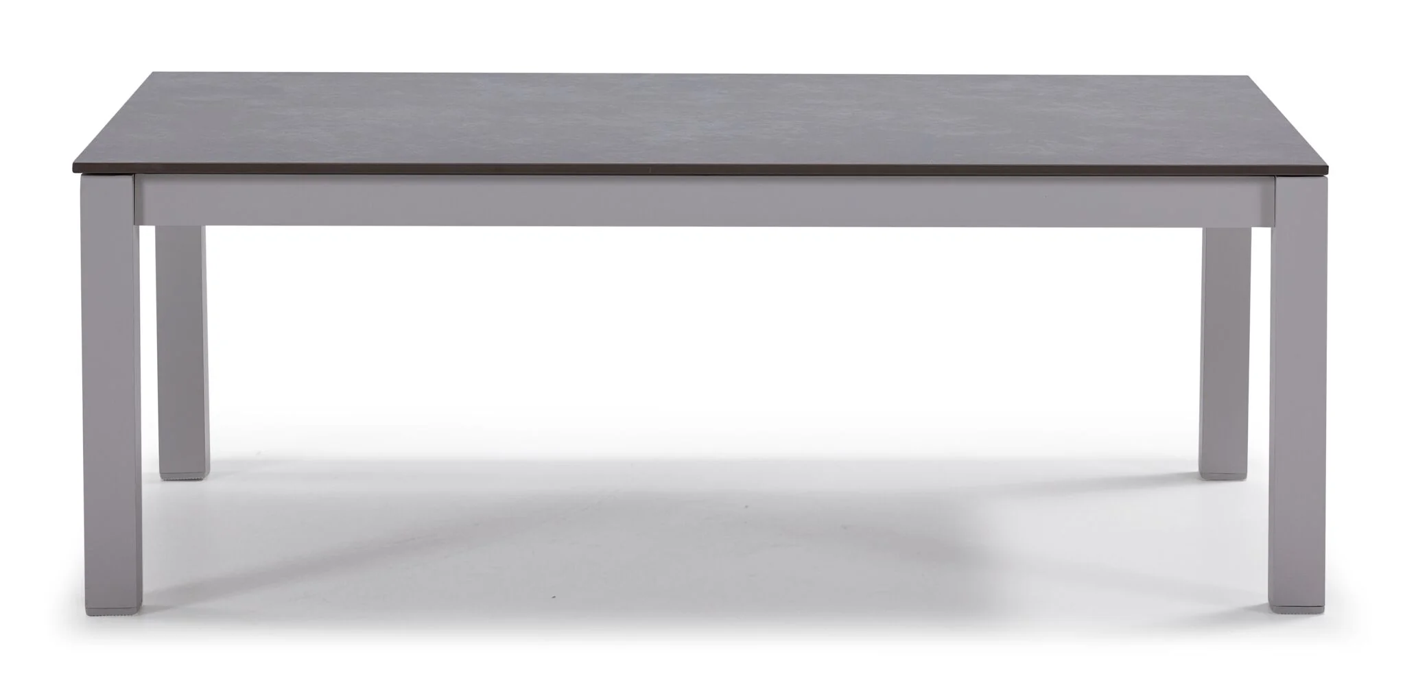 Malibu Outdoor Sintered Stone Top Coffee Table - White, Grey - Image 2