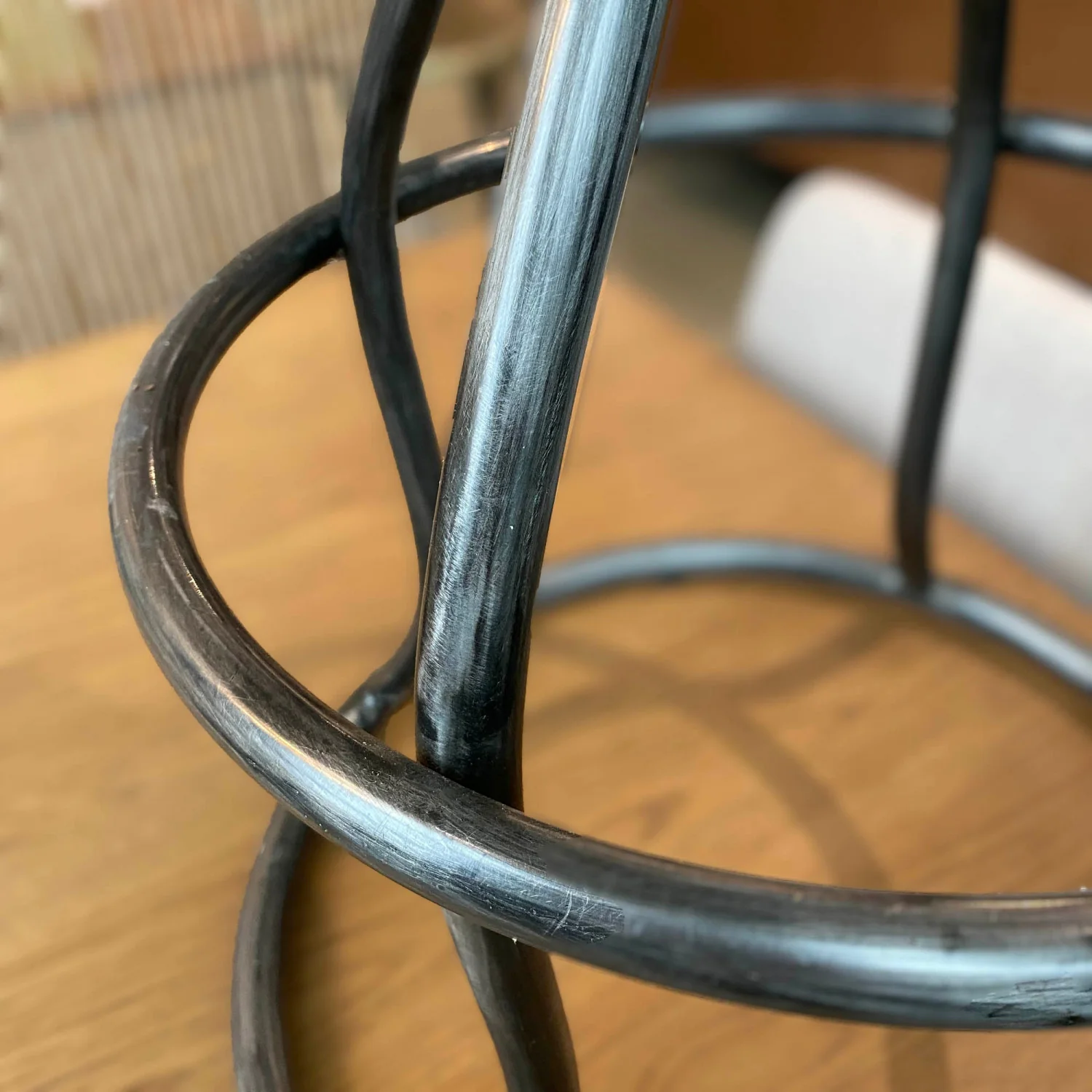 Maloe Leather Bar Stool - Vintage Brown - Image 7