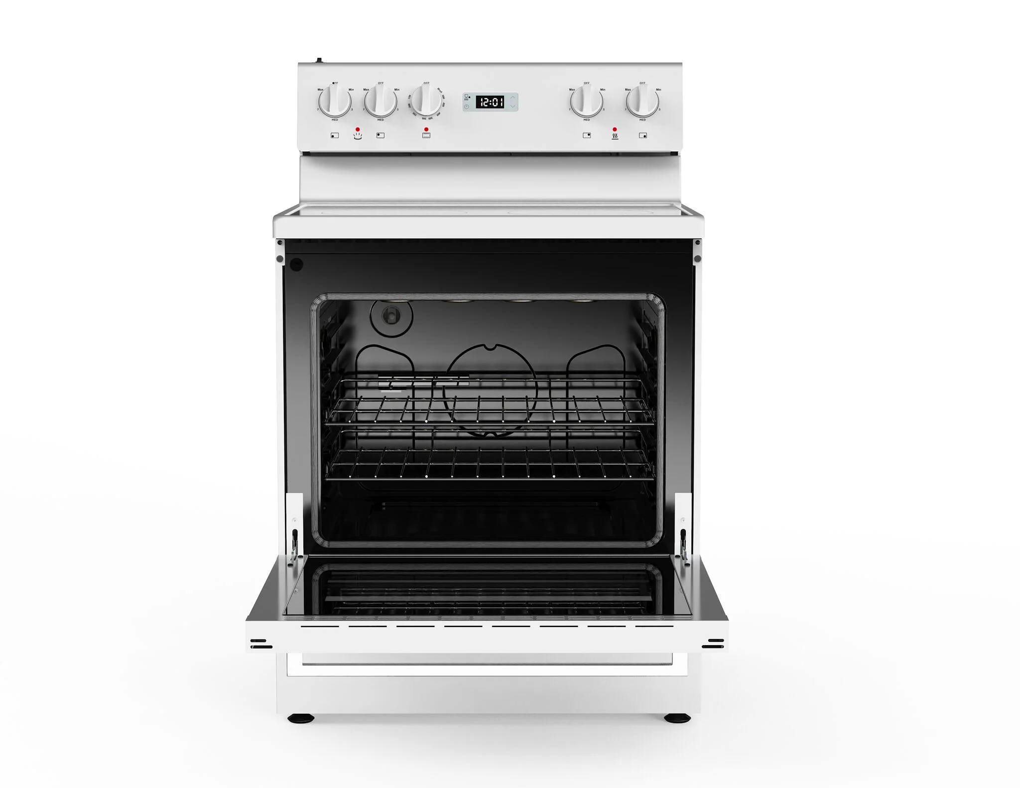 Marathon 30" White Smooth Top Electric Range - MER3070W - Image 3