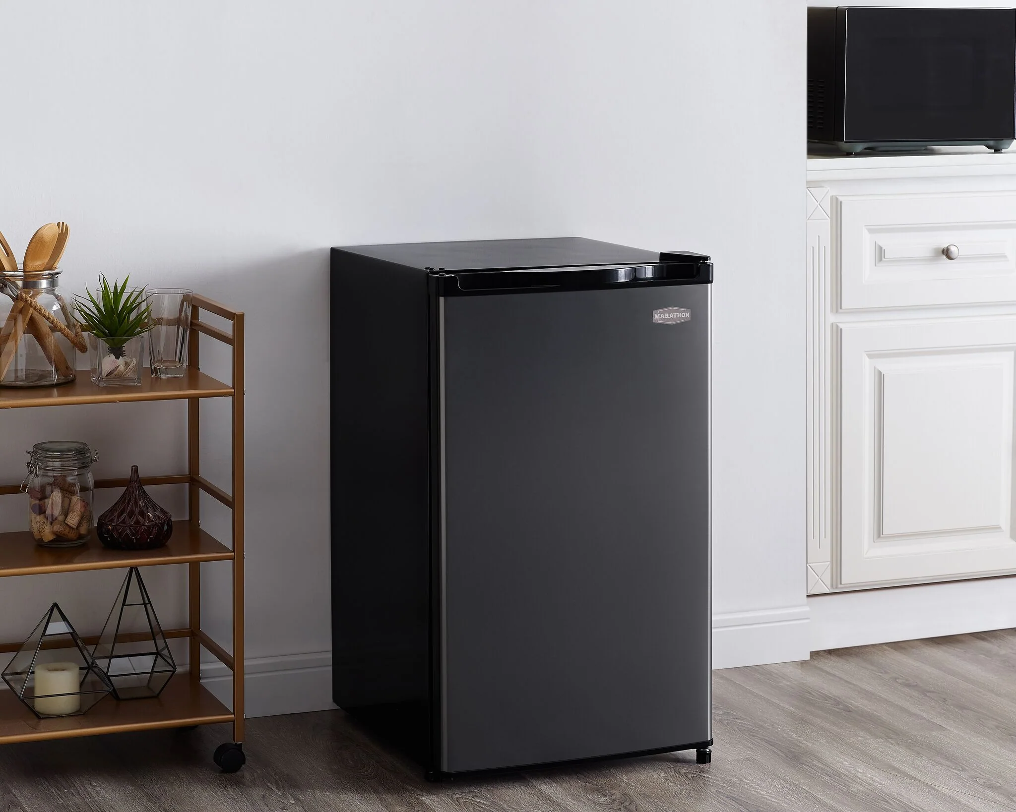 Marathon Black Steel Compact All-Fridge (4.4 cu.ft) - MAR46BLS - Image 4