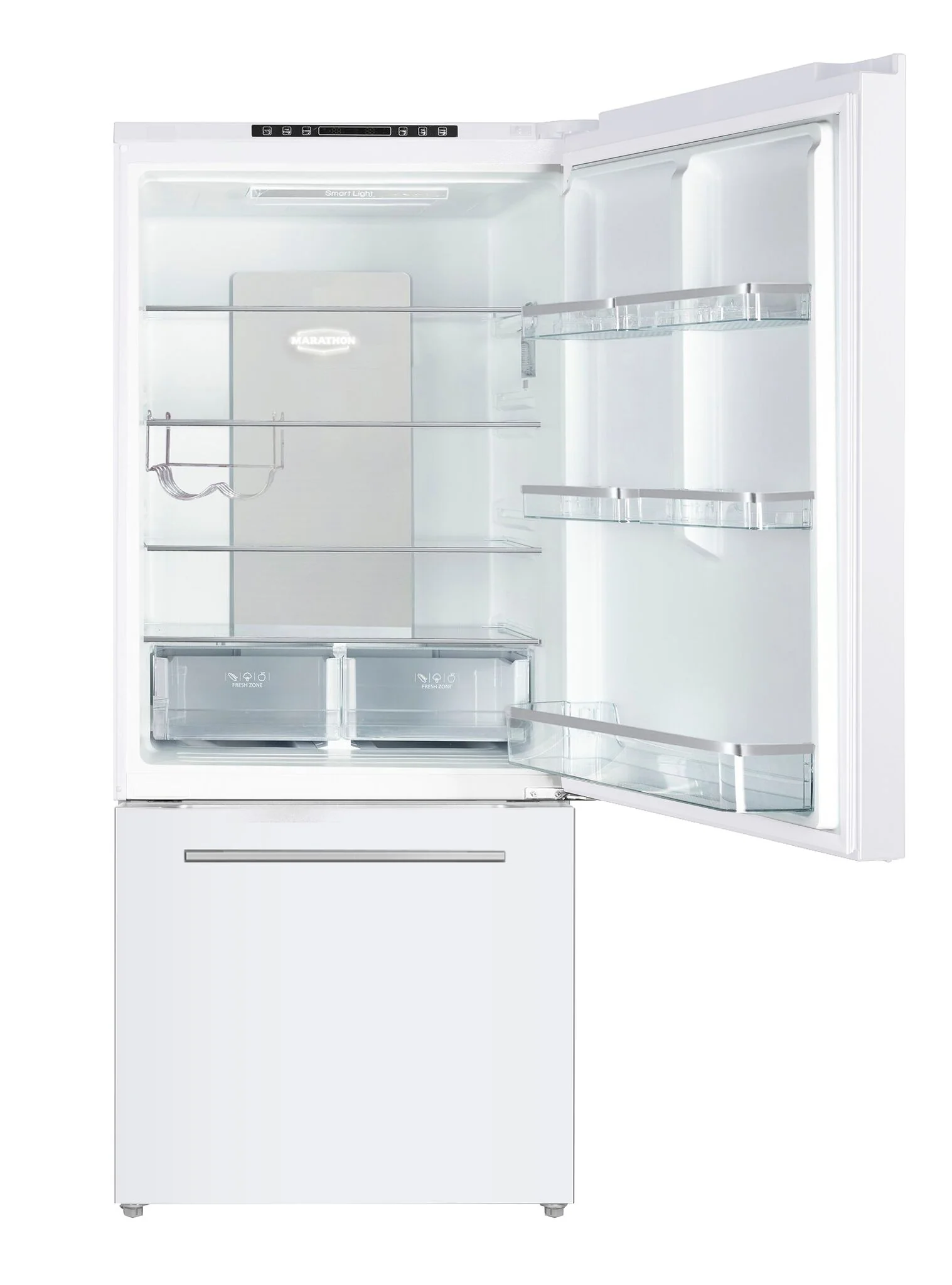 Marathon 30" 18 Cu. Ft. White Bottom-Freezer Refrigerator - MFF179WBM-RH - Image 2