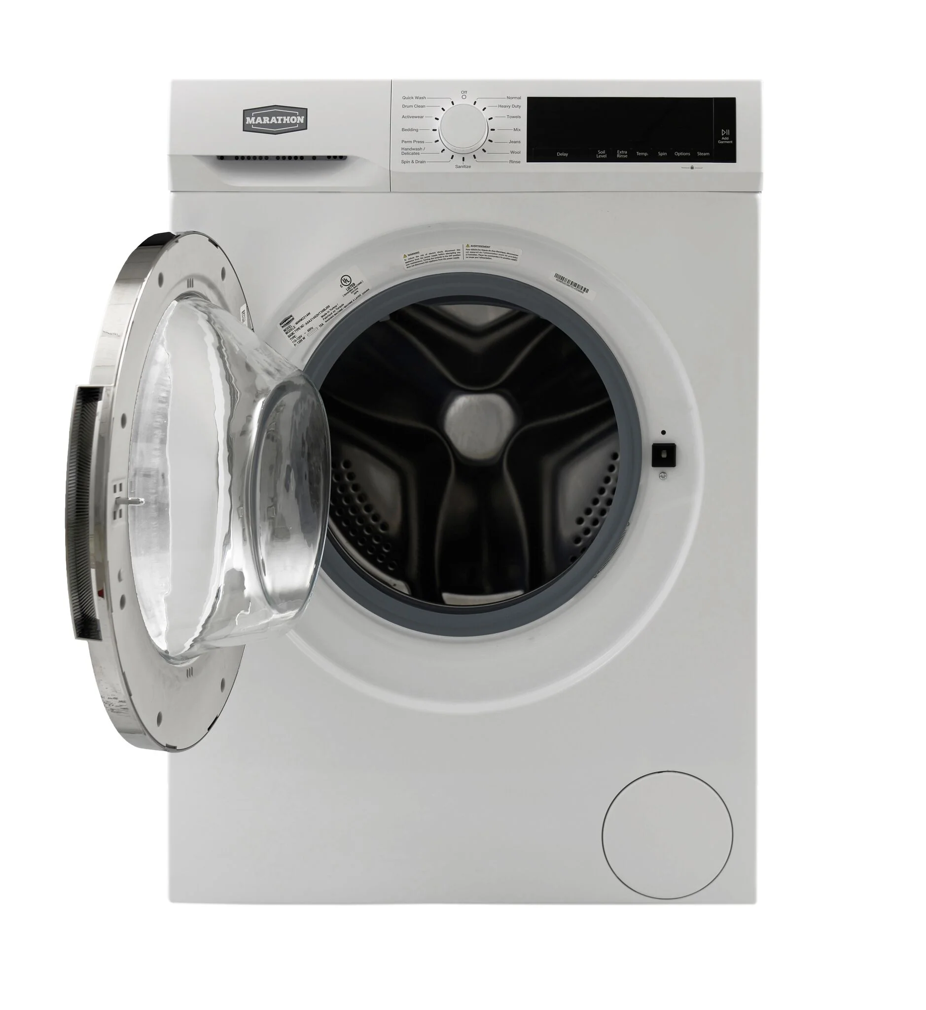 Marathon White Compact Front Load Washer (2.2 Cu.ft.) - MWM2214W - Image 2