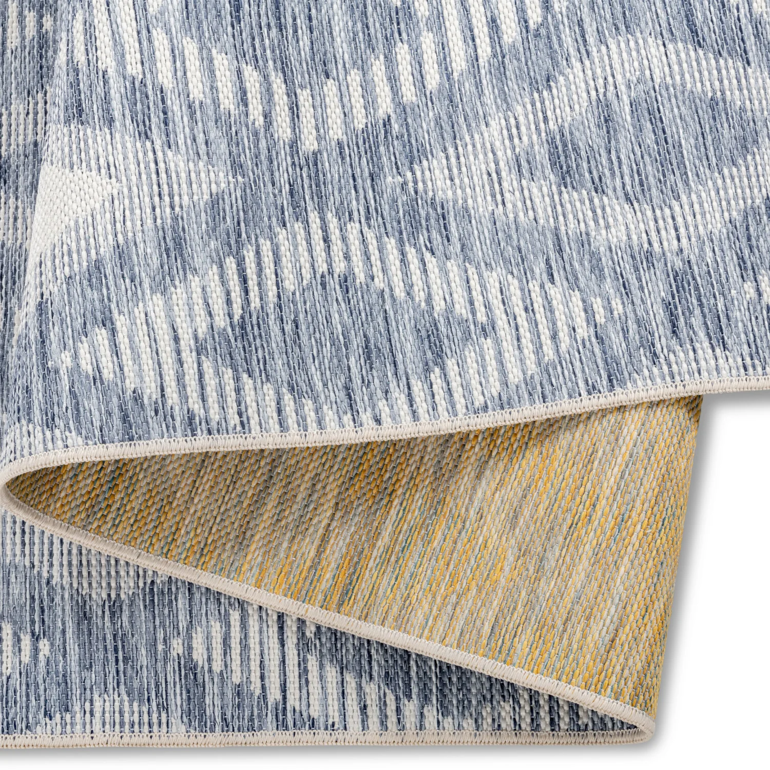 Marbella Diamonds Outdoor Rug - 8' x 10' - Blue - Image 3