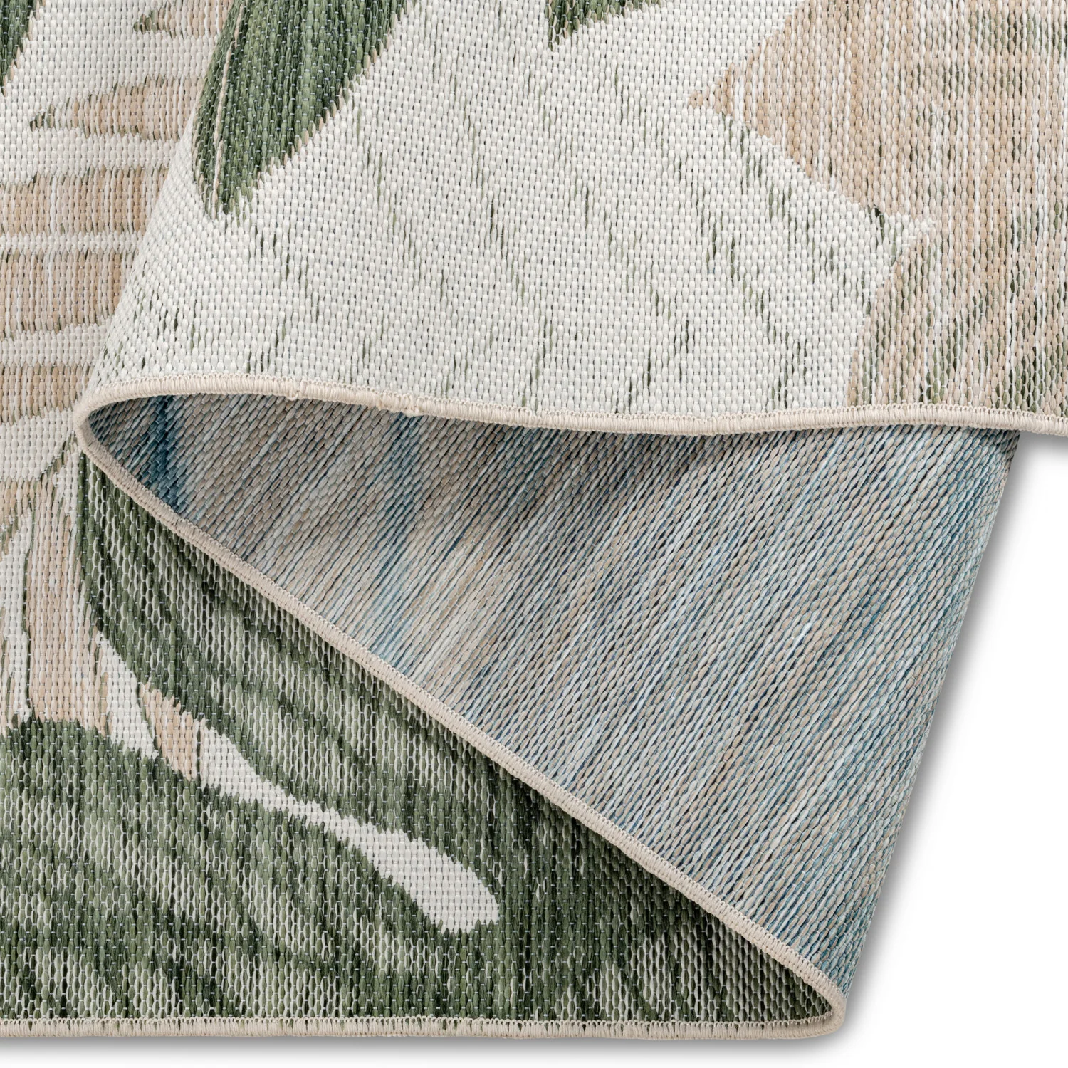 Marbella Floral Outdoor Rug - 5' x 7' - Green - Image 5