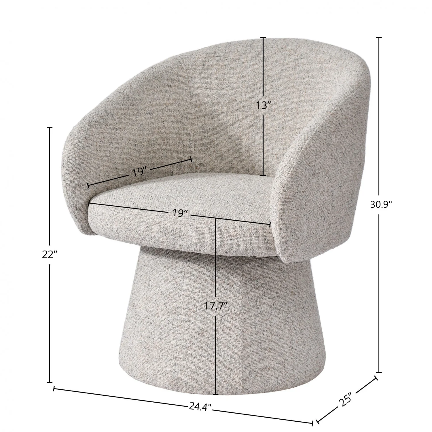 Marceau Club Chair - Sand - Image 2